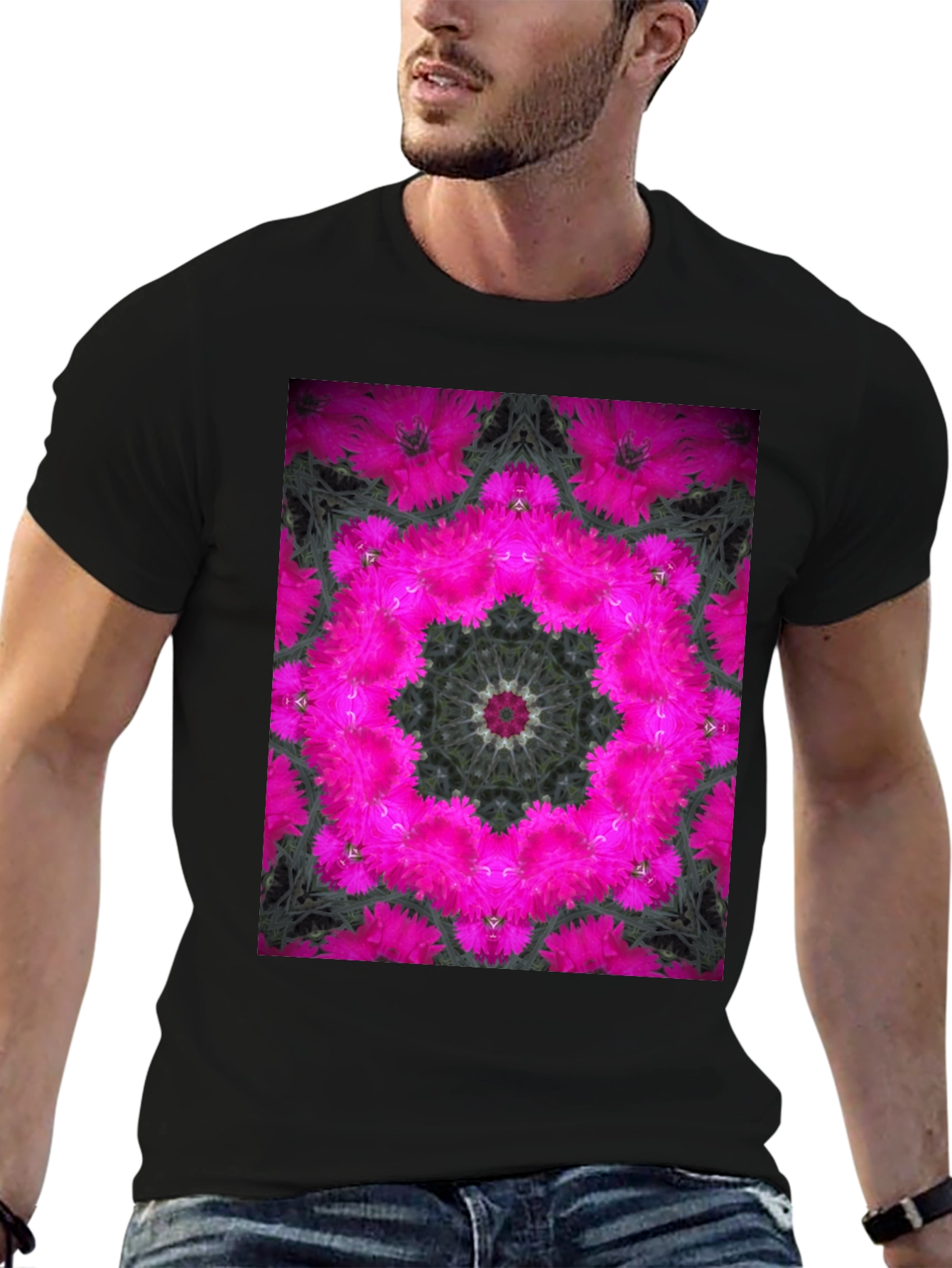 Floral Kaleidoscope Graphic T-Shirt