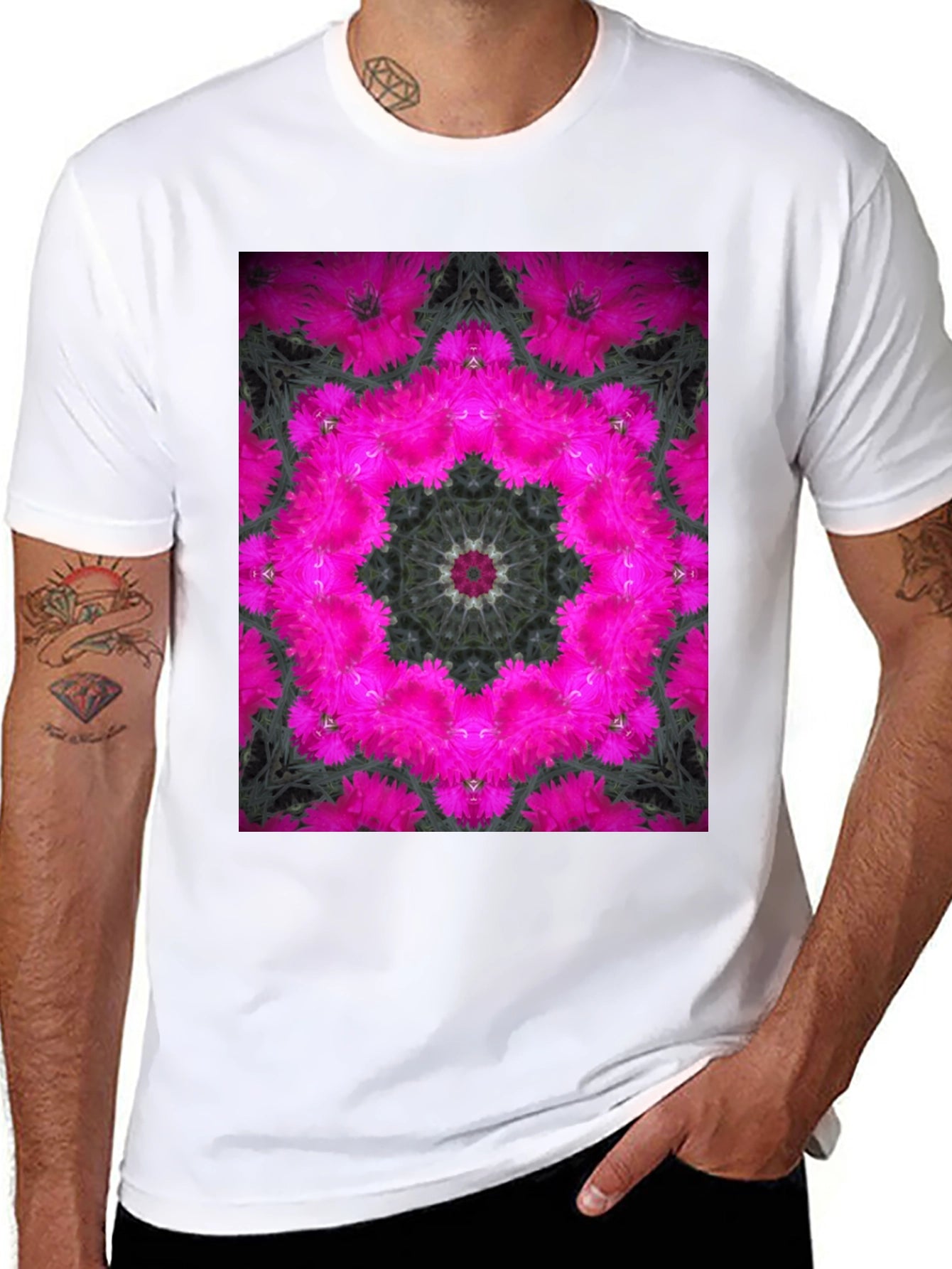 Floral Kaleidoscope Graphic T-Shirt