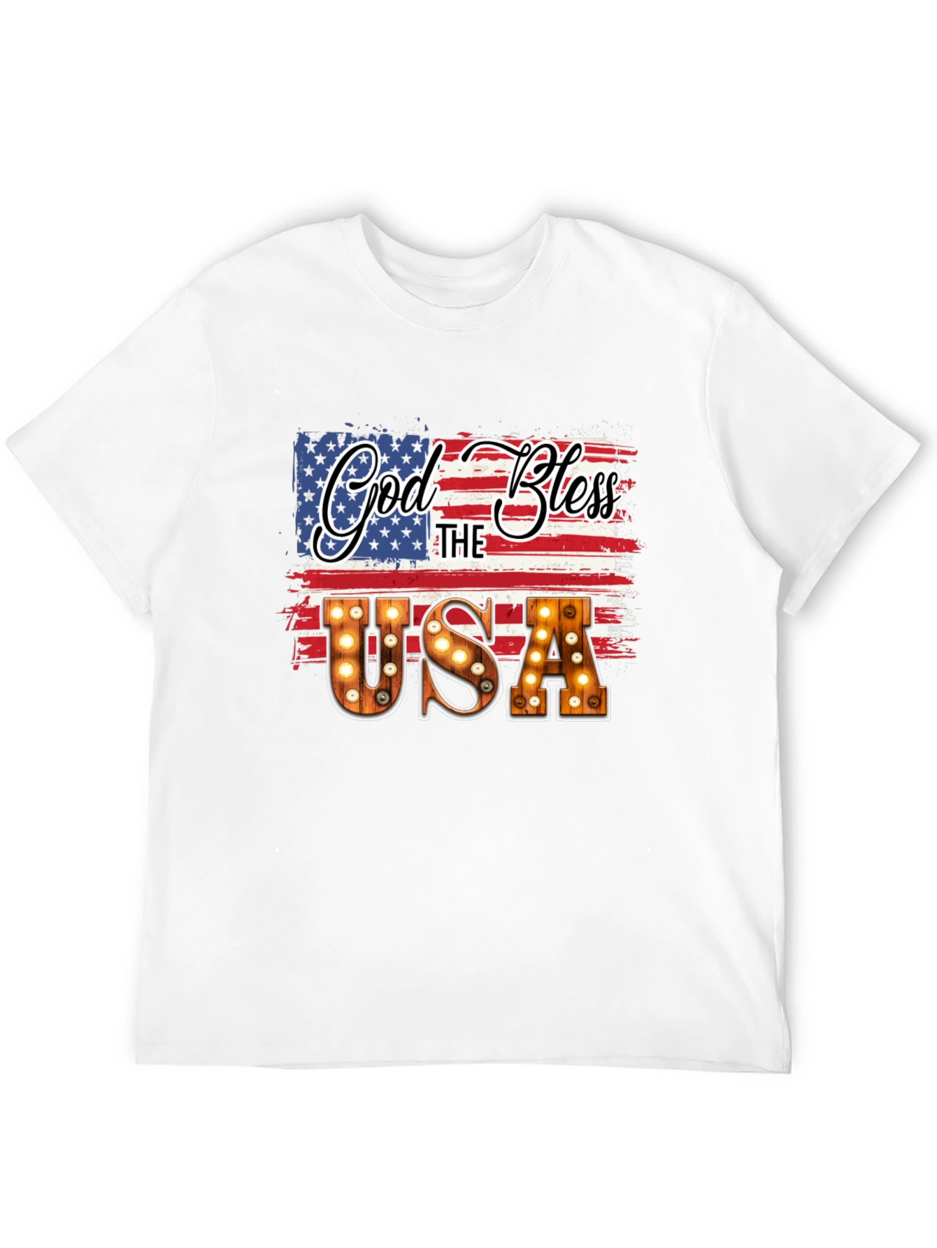 God Bless the USA Patriotic T-Shirt