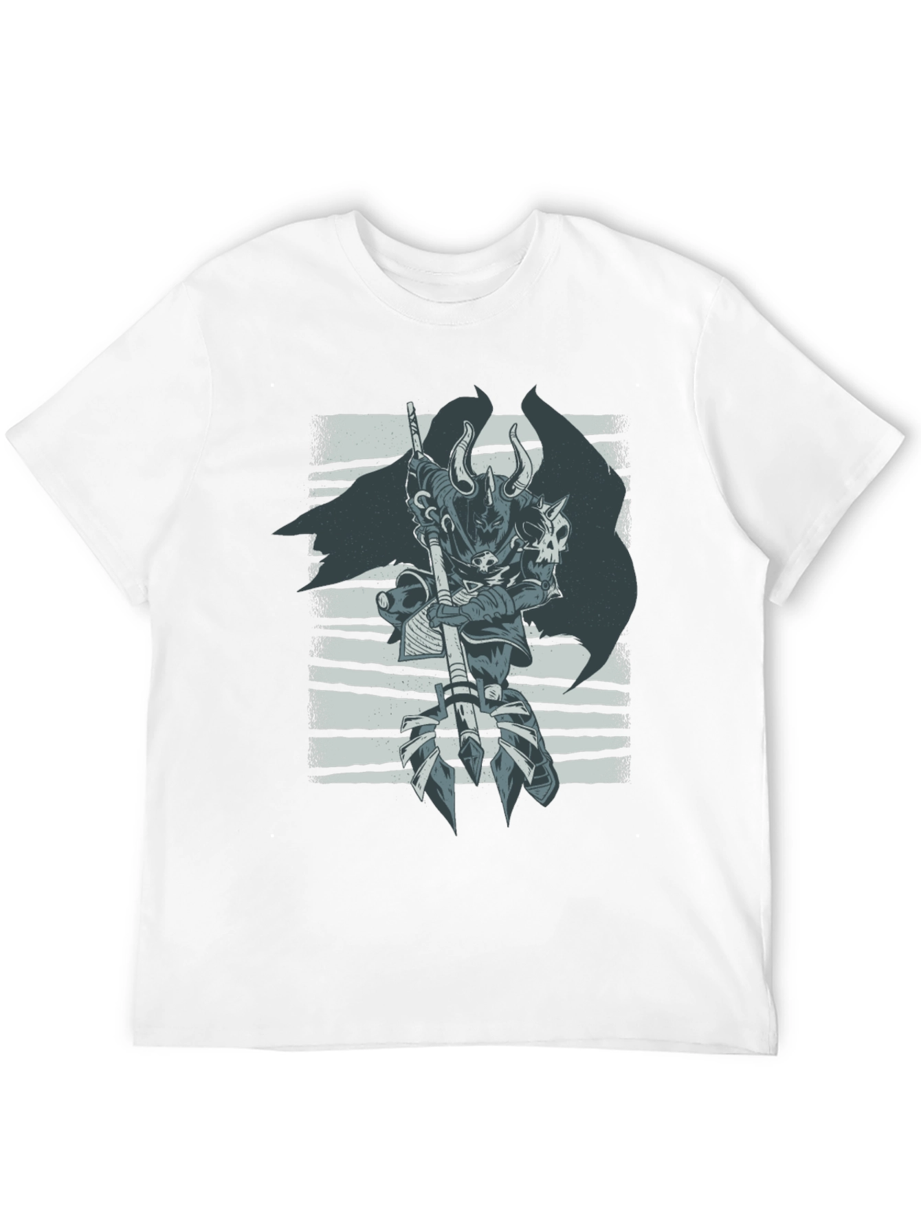 Warrior Graphic Print Black T-Shirt