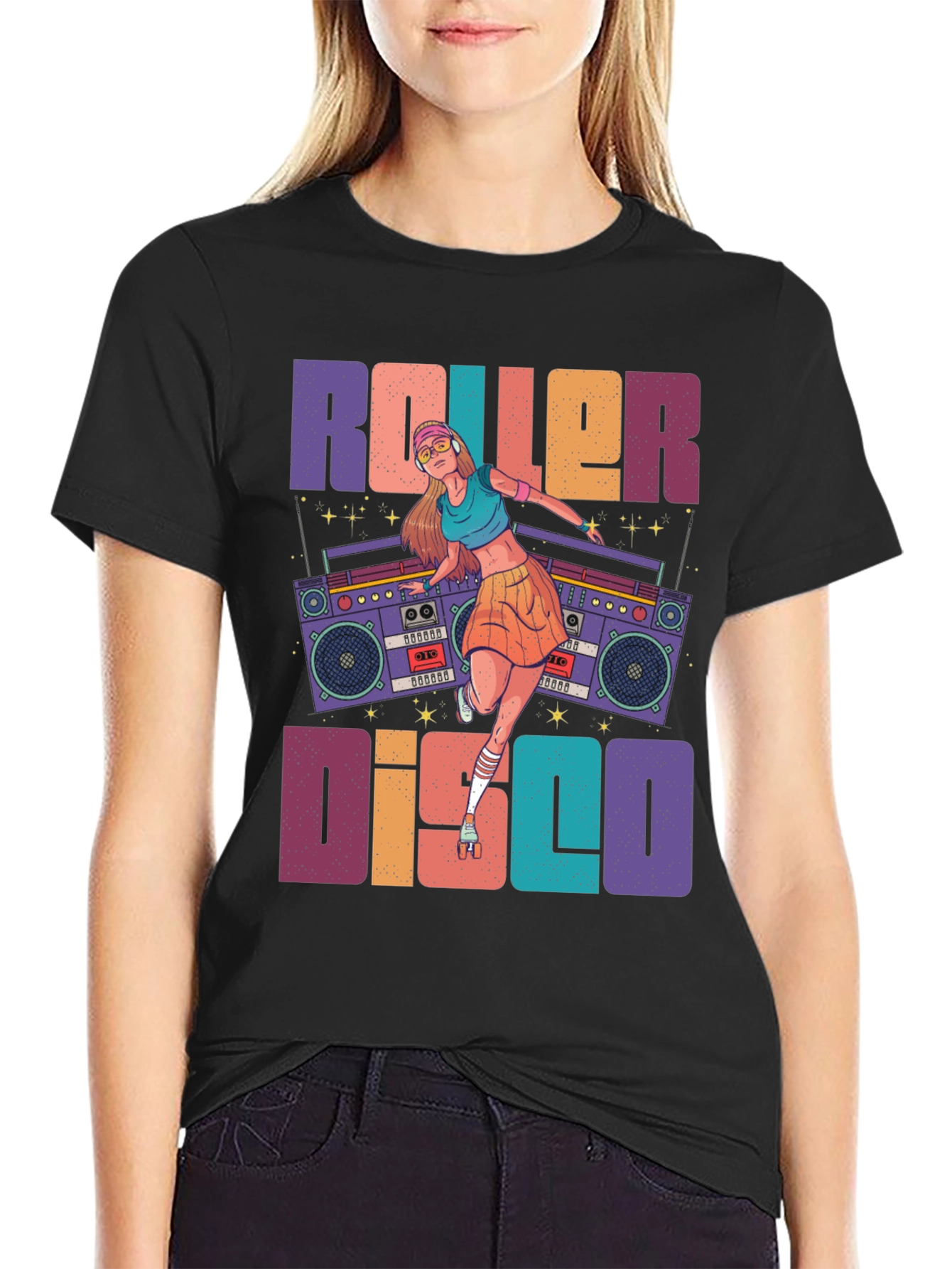 Roller Disco Graphic Tee - Retro Style