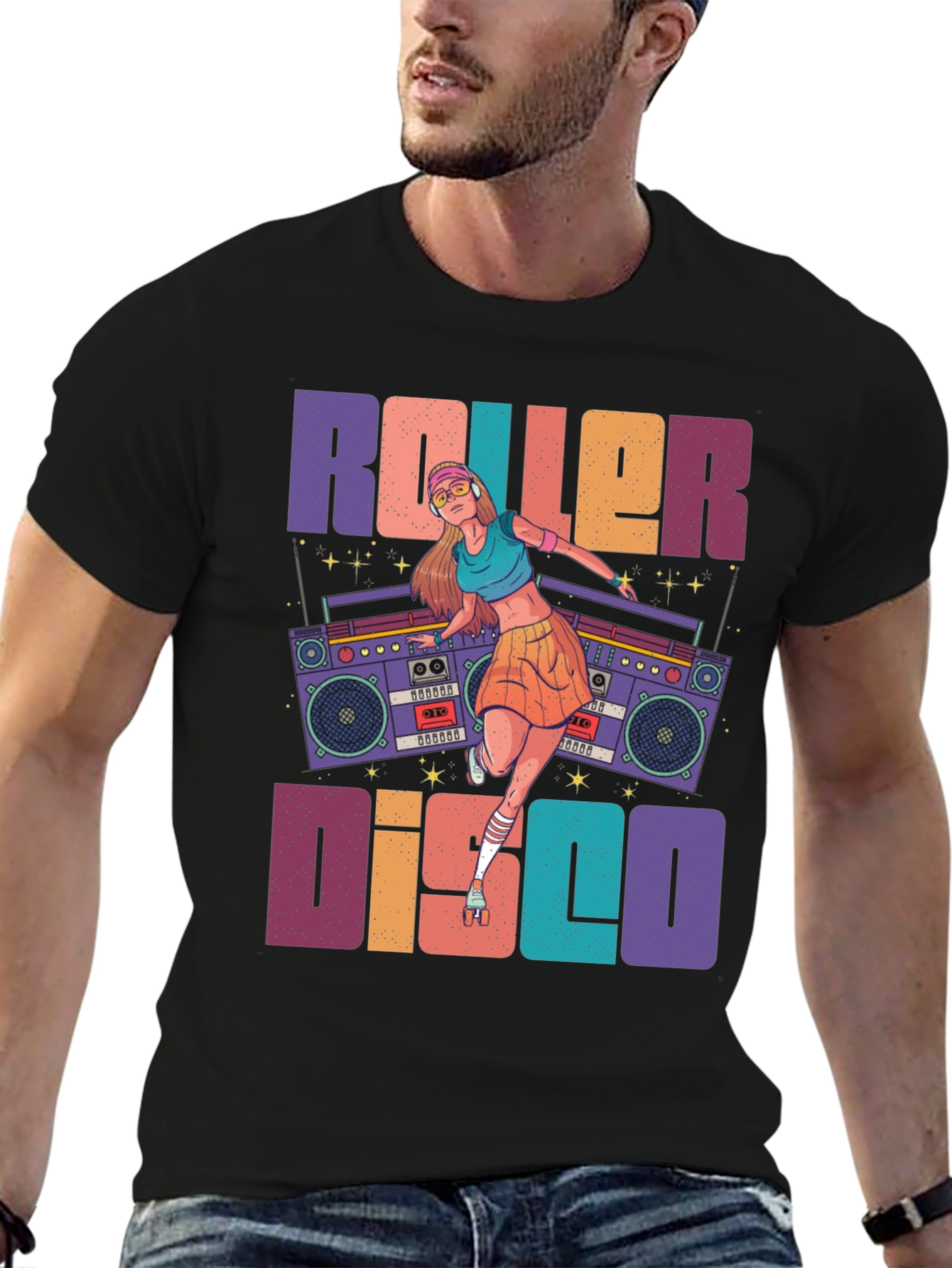 Roller Disco Graphic Tee - Retro Style