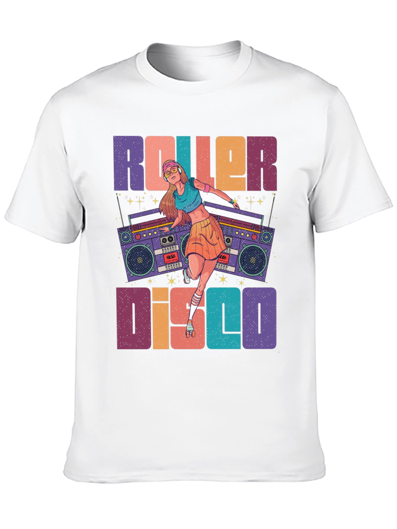 Roller Disco Graphic Tee - Retro Style