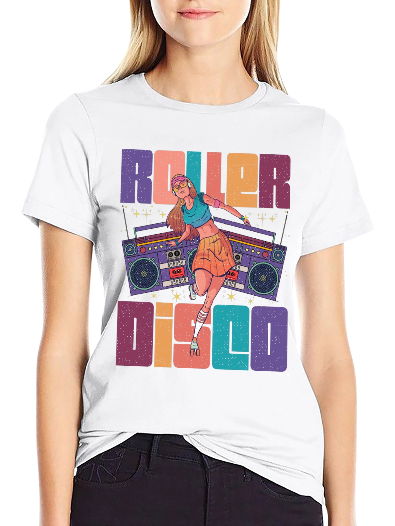 Roller Disco Graphic Tee - Retro Style