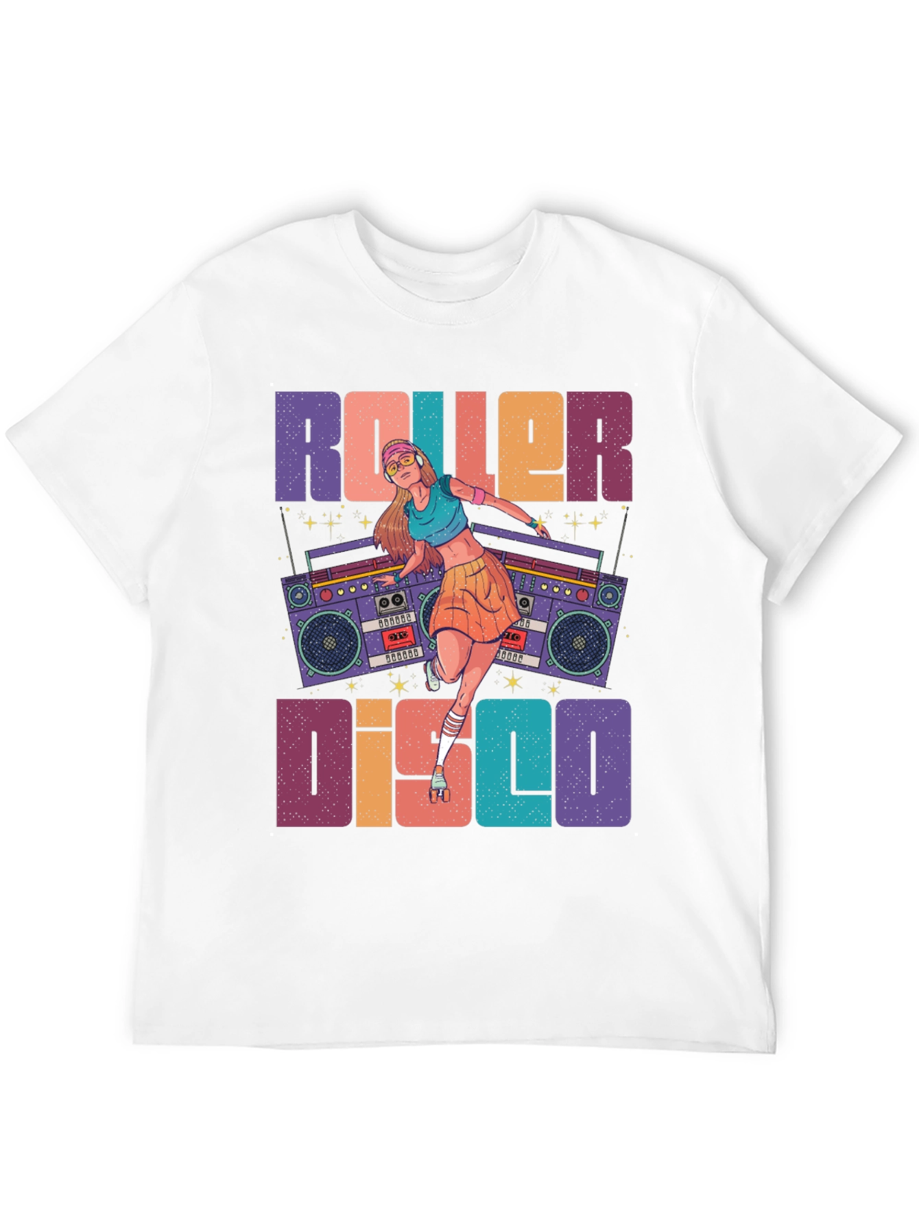Roller Disco Graphic Tee - Retro Style