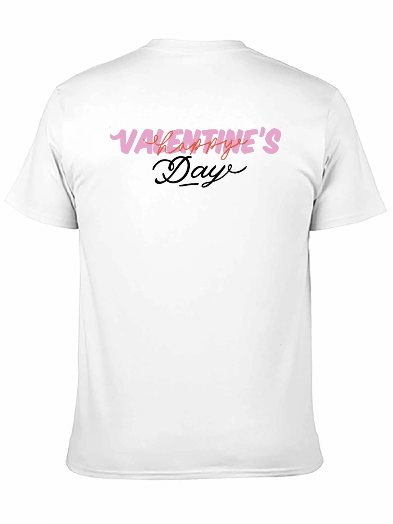 Valentines Day Graphic Tee - Black Casual T-Shirt