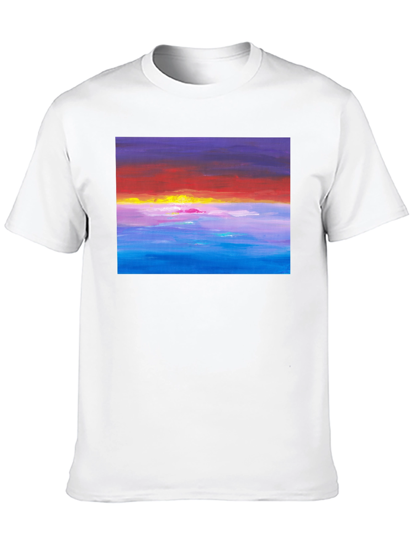 Sunset Seascape Graphic Tee - Black
