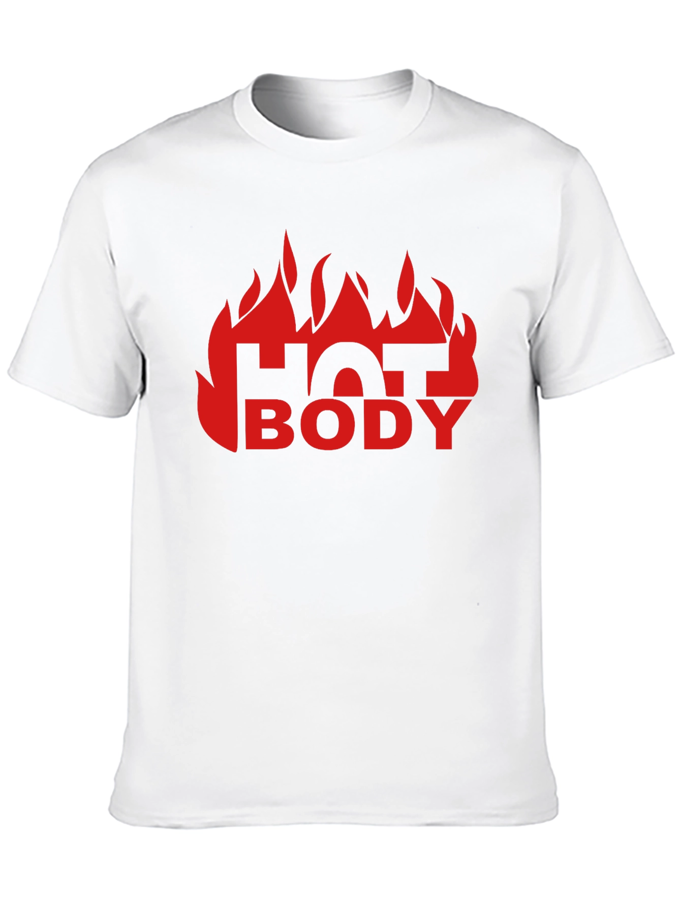 Hot Body Graphic Tee - Black Cotton T-Shirt