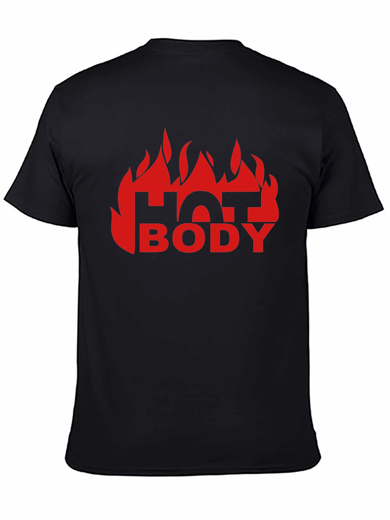 Hot Body Graphic Tee - Black Cotton T-Shirt