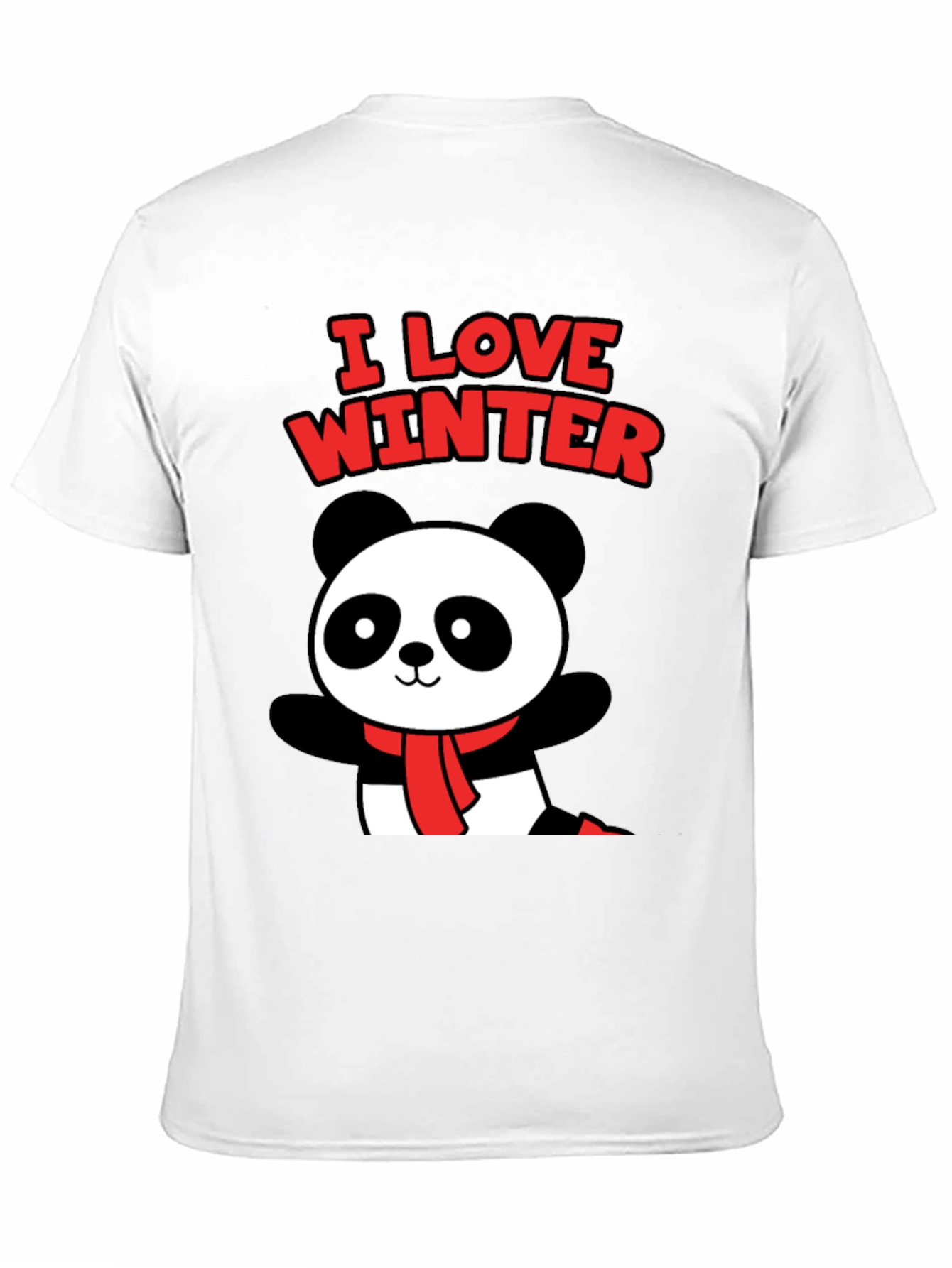 I Love Winter Panda Graphic Tee