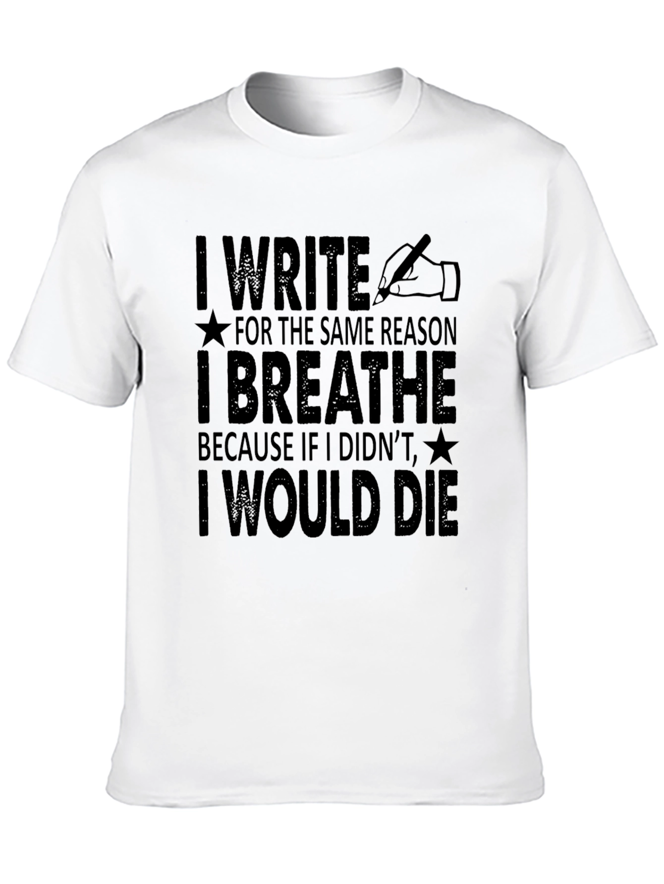 Writers Passion Black T-Shirt