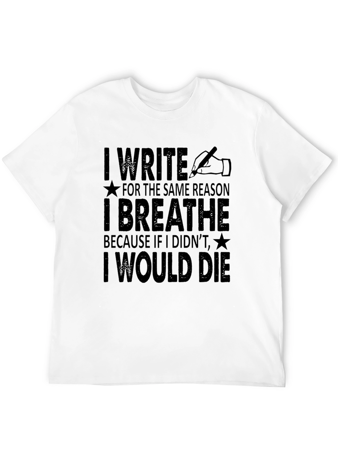 Writers Passion Black T-Shirt