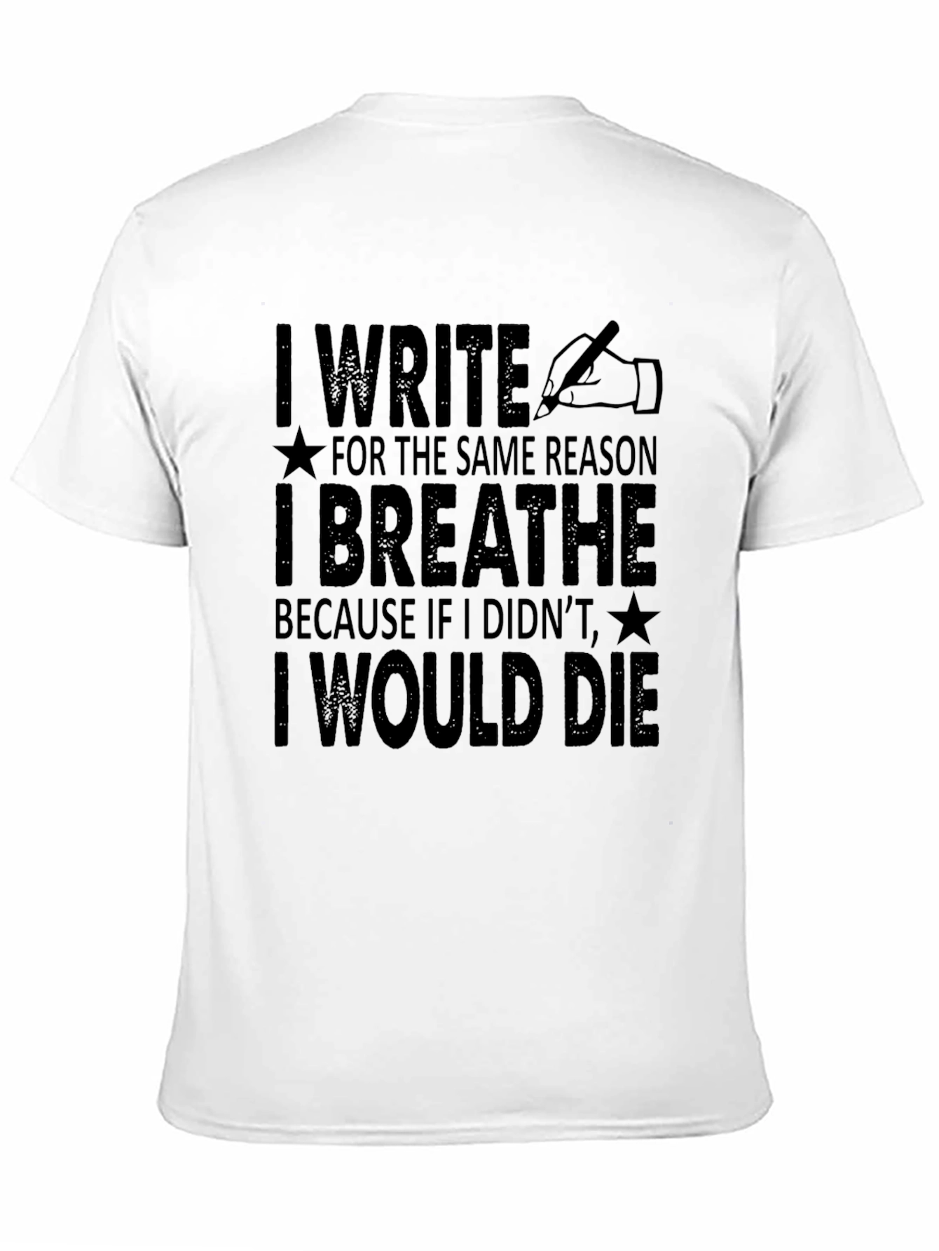 Writers Passion Black T-Shirt