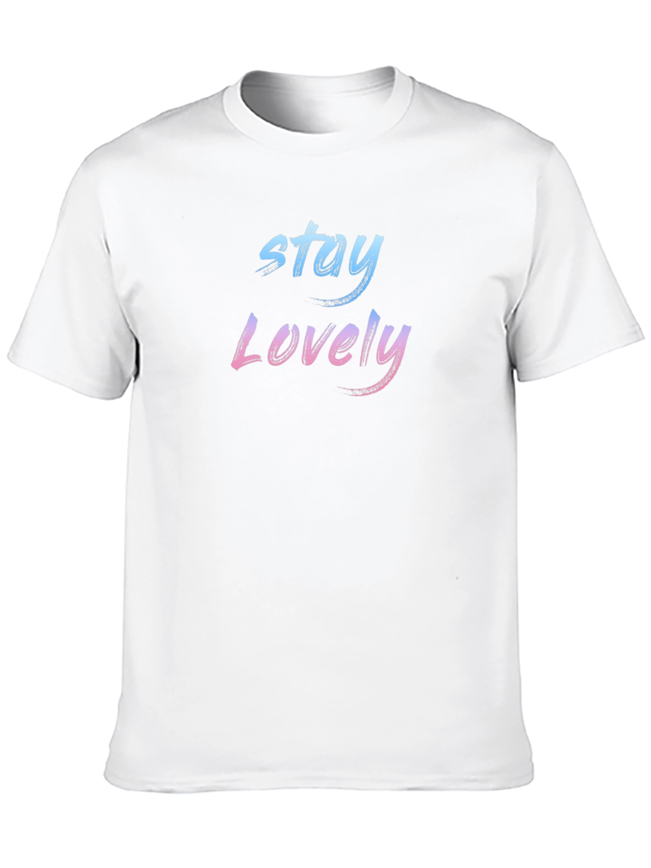 Stay Lovely Black Graphic T-Shirt
