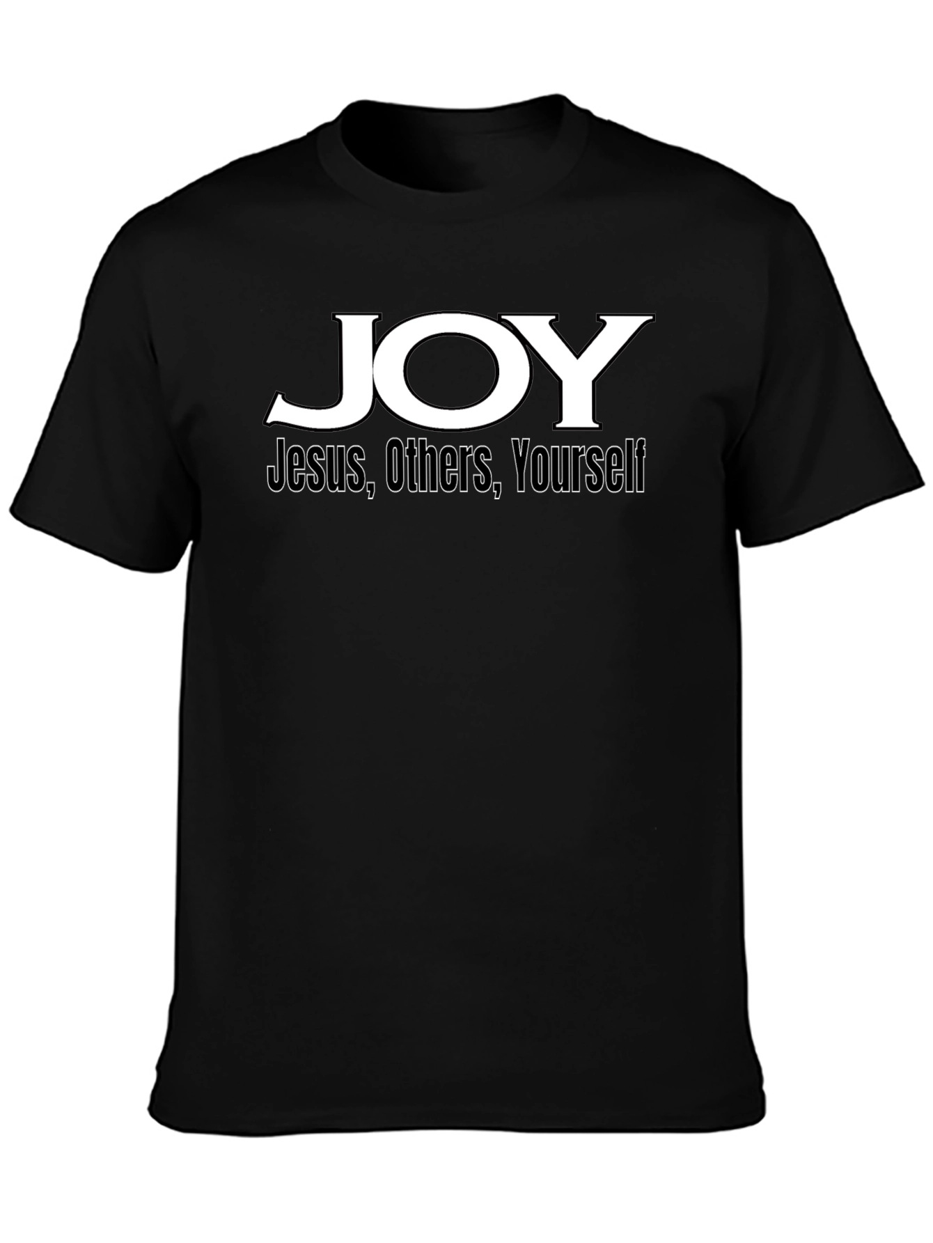 JOY Christian T-Shirt - Jesus Others Yourself - Black