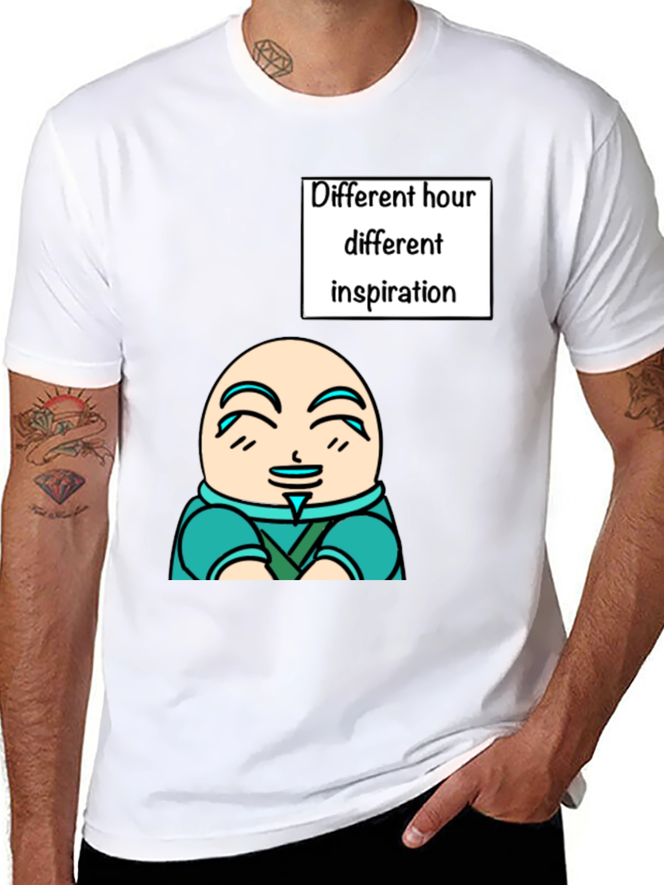 Unique Graphic T-Shirt - Different Hour Inspiration