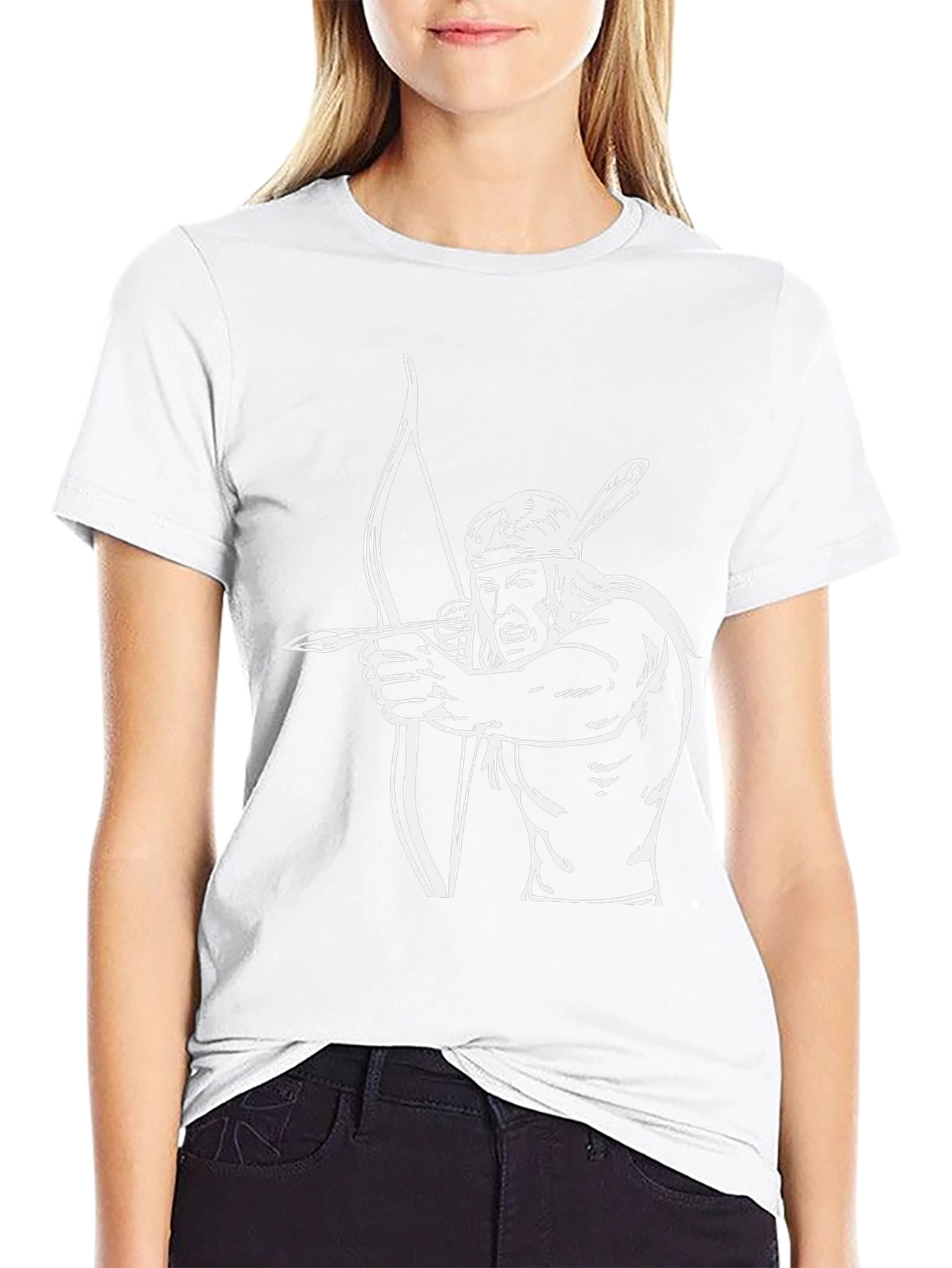 Archer Graphic Tee - Native American Style Print