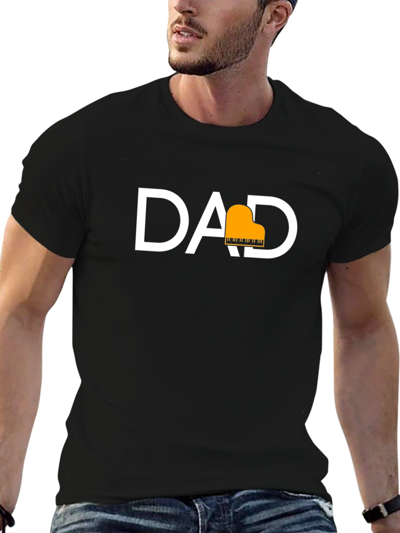 Piano Dad T-Shirt - Musical Fathers Day Gift