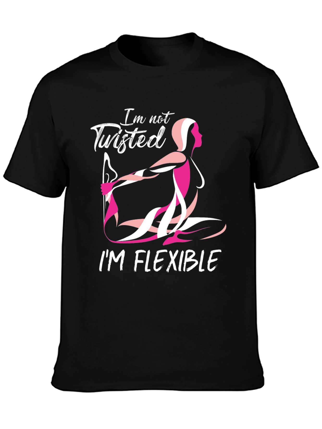 Flexible Yoga Pose Graphic T-Shirt