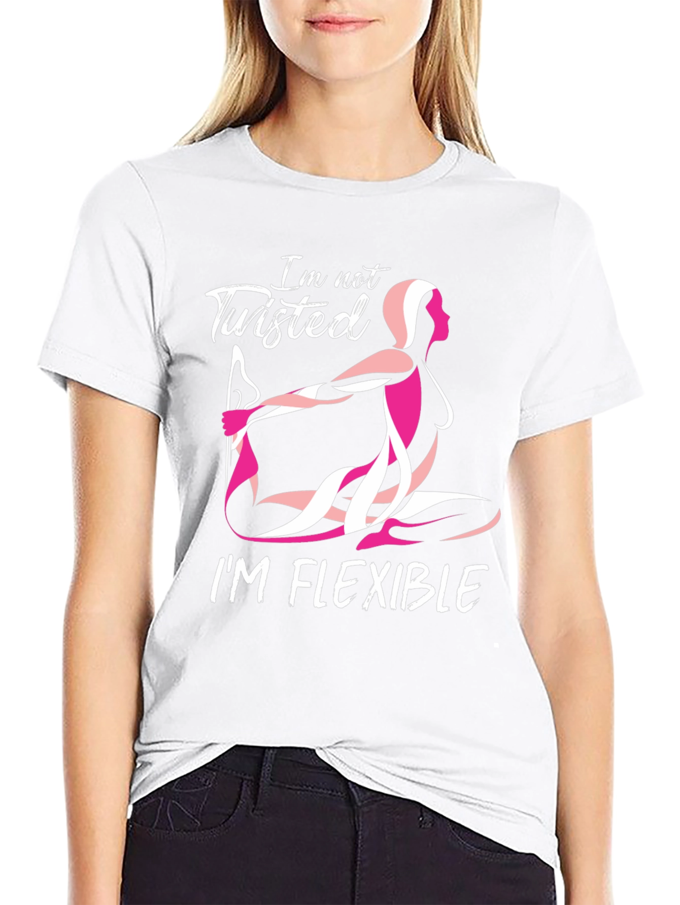 Flexible Yoga Pose Graphic T-Shirt