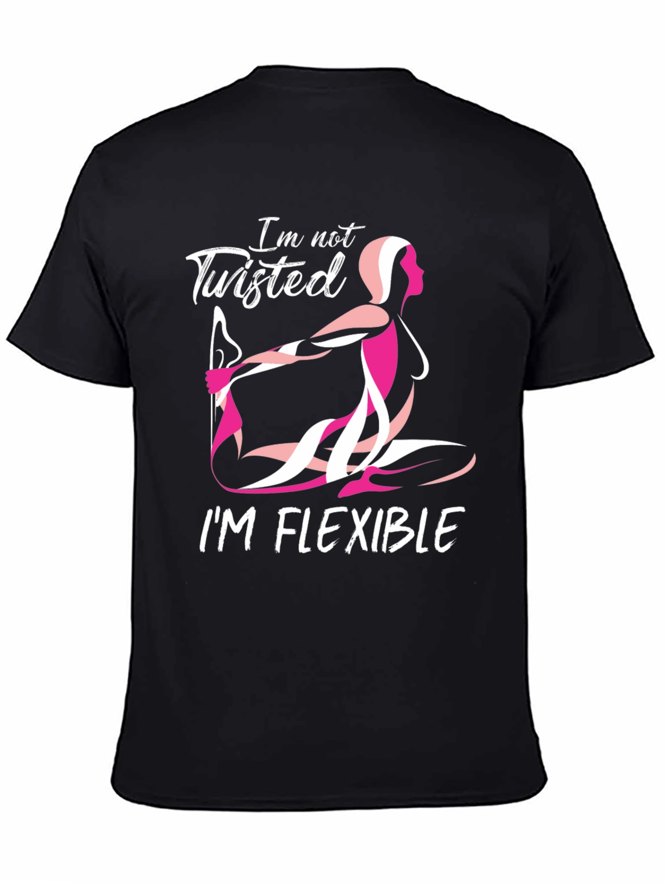 Flexible Yoga Pose Graphic T-Shirt