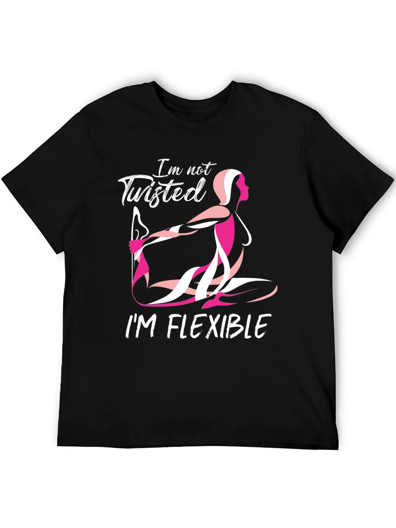 Flexible Yoga Pose Graphic T-Shirt