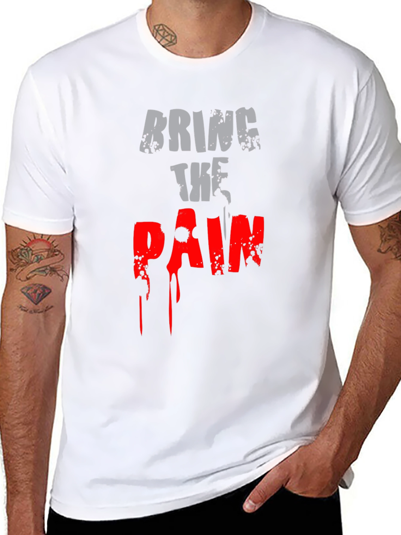 Bring the Pain Graphic T-Shirt - Black