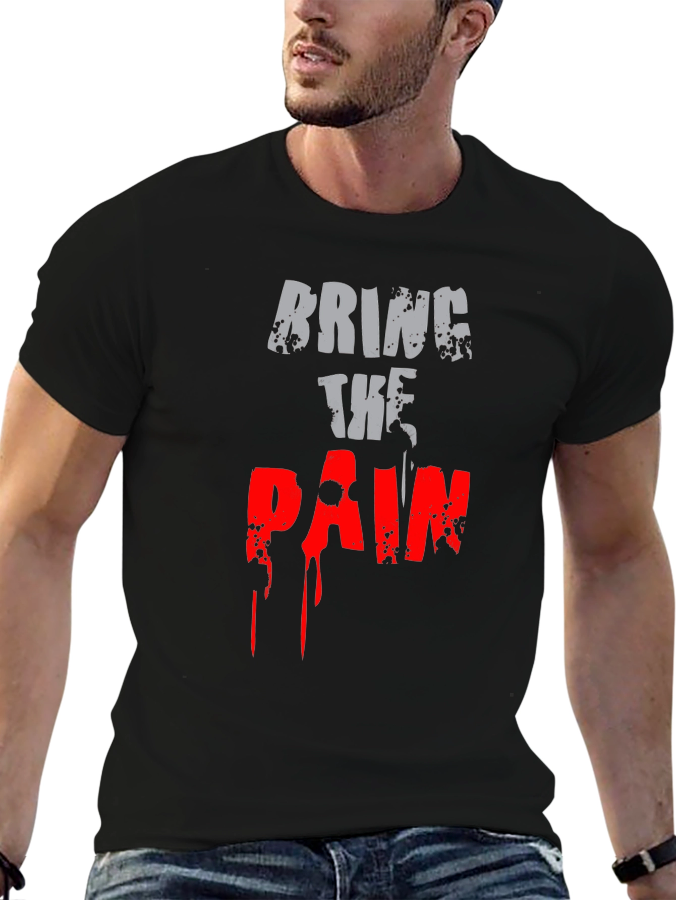 Bring the Pain Graphic T-Shirt - Black