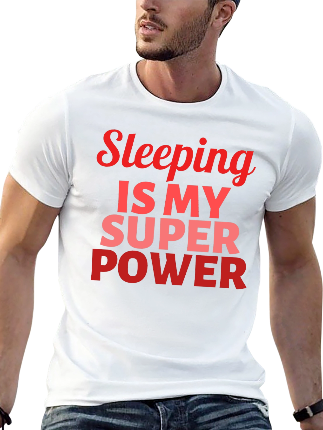 Sleeping Is My Superpower Graphic T-Shirt - Mens