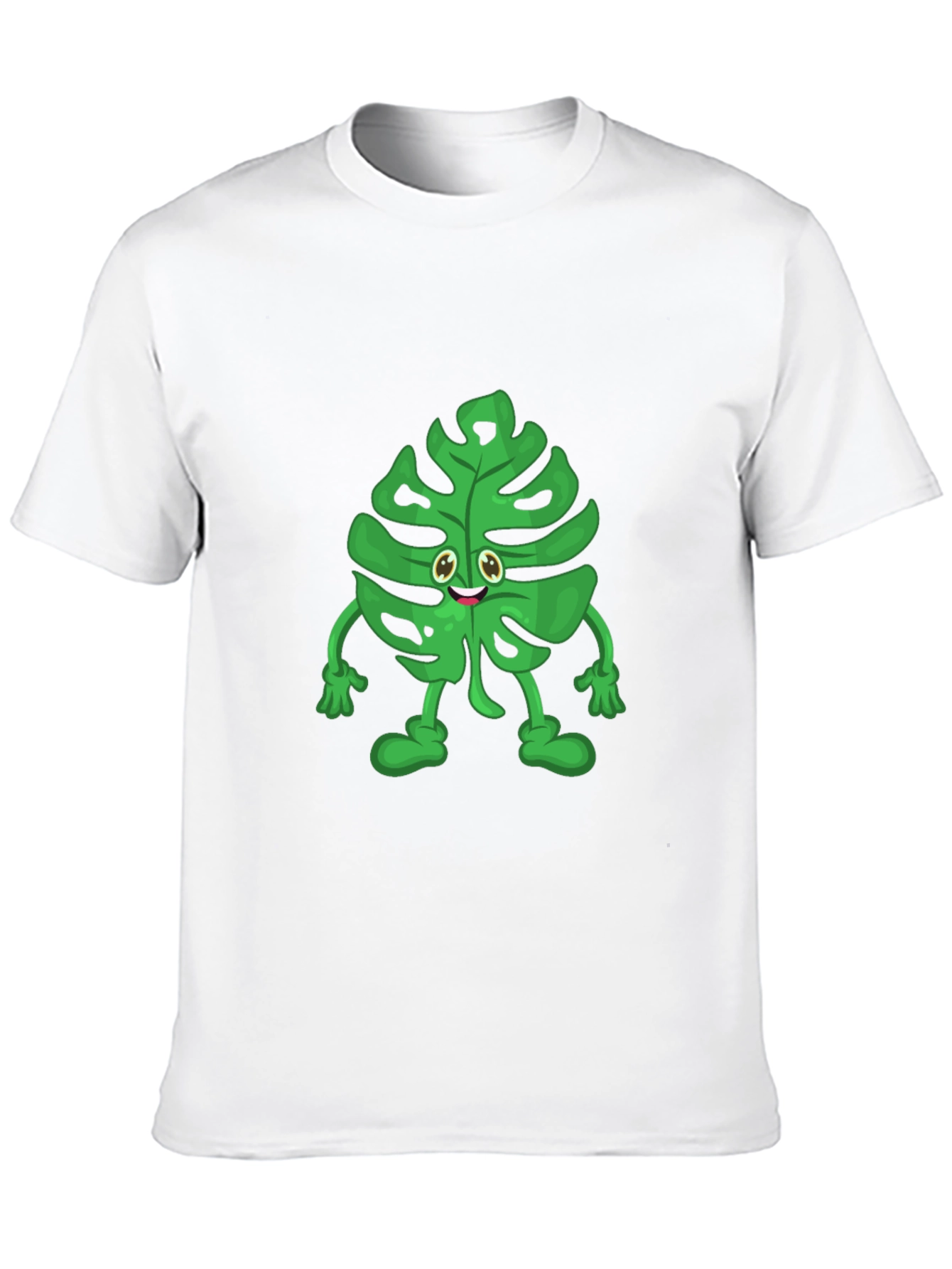 Funny Monstera Plant T-Shirt - Cute Cartoon Graphic Tee