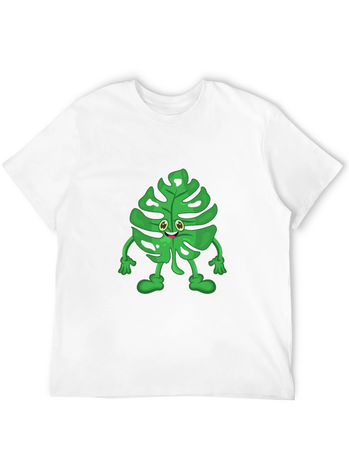 Funny Monstera Plant T-Shirt - Cute Cartoon Graphic Tee