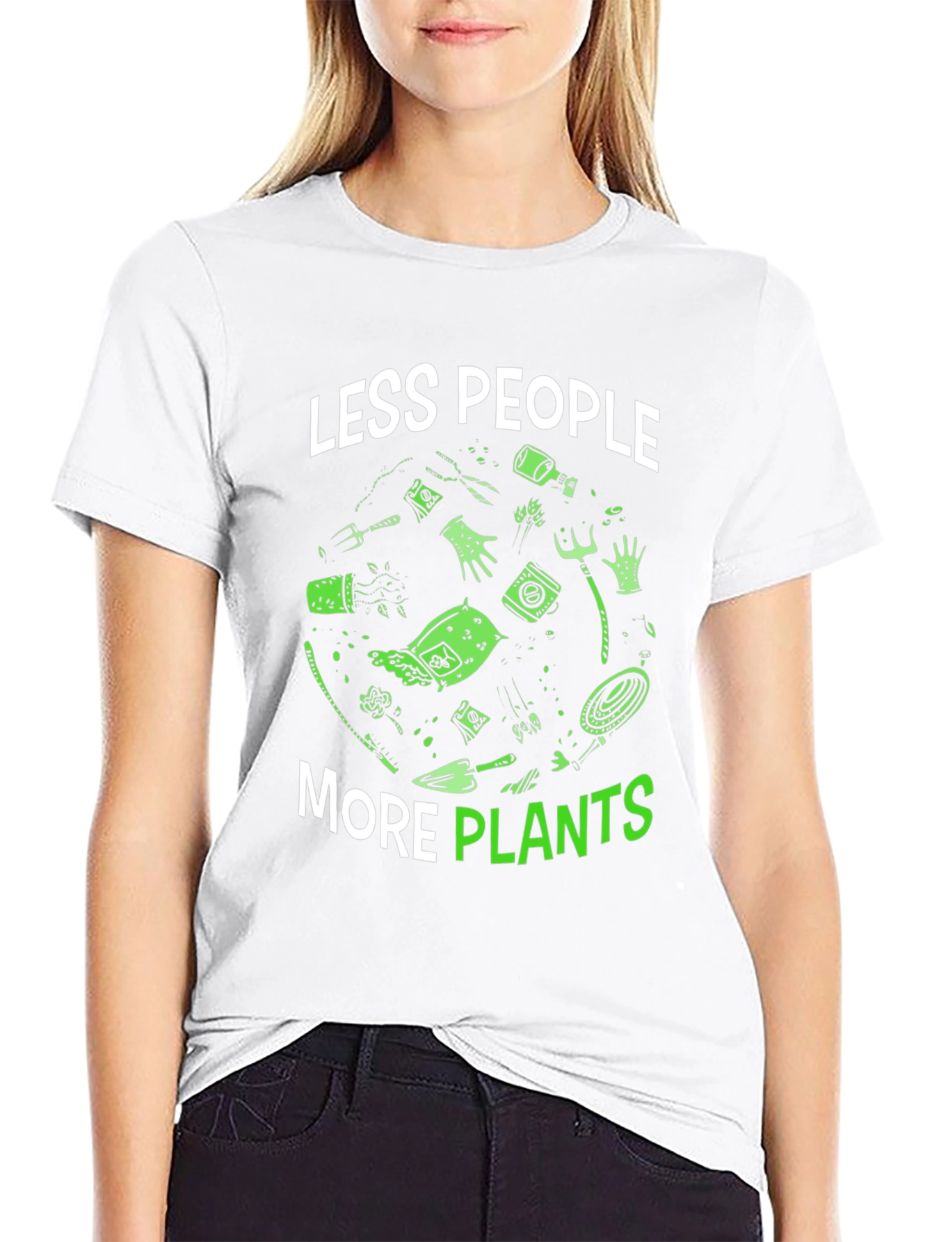 Less People More Plants Graphic T-Shirt