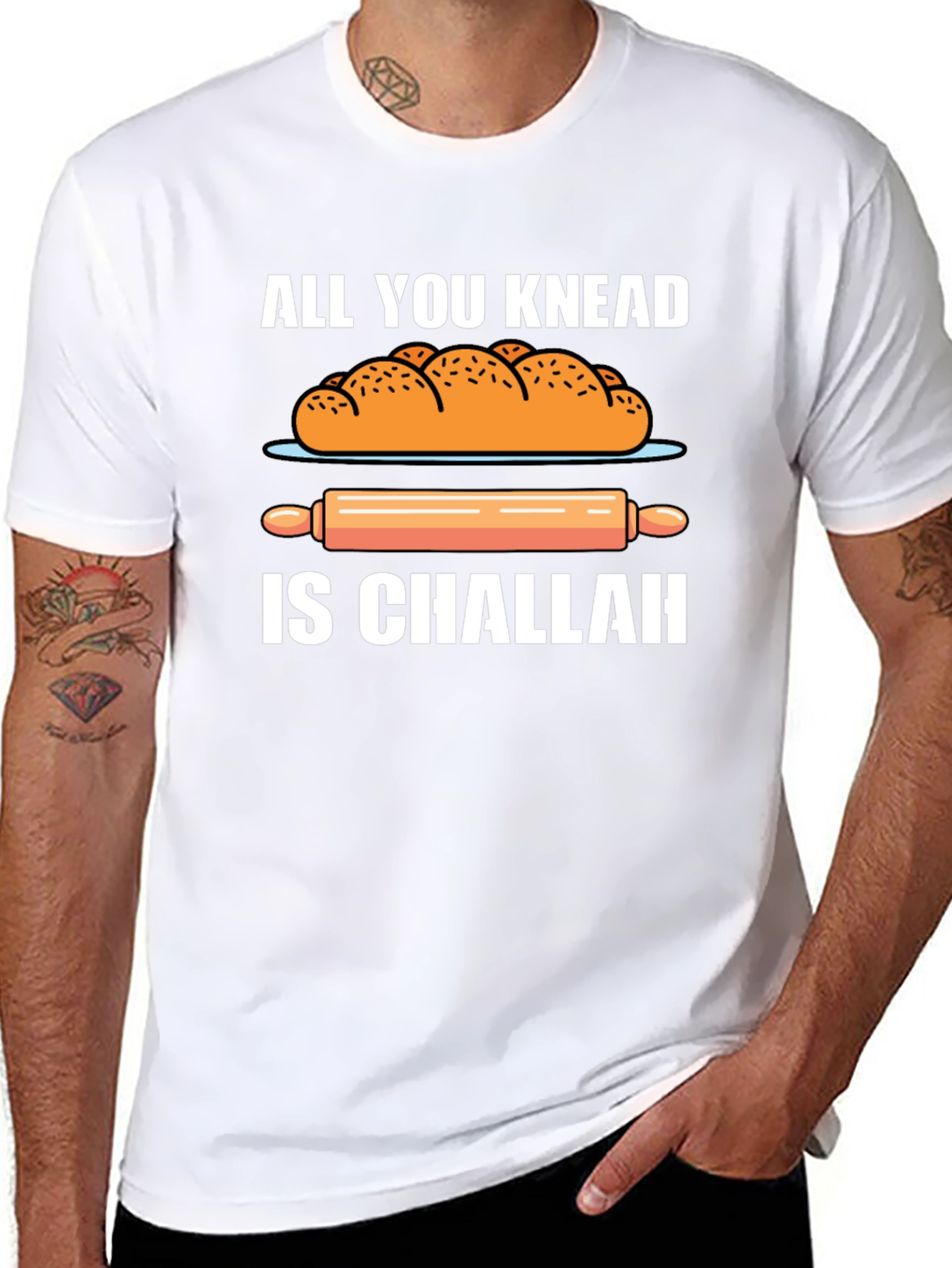 Knead Challah T-Shirt: Funny Bakers Tee
