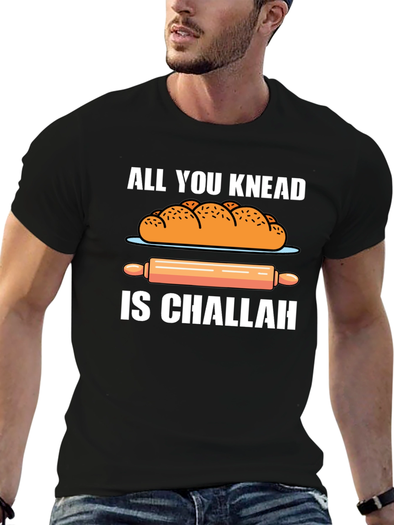 Knead Challah T-Shirt: Funny Bakers Tee