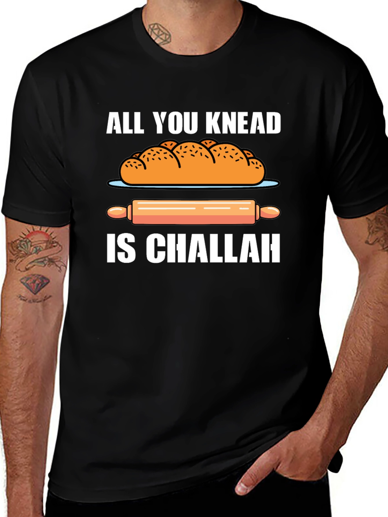 Knead Challah T-Shirt: Funny Bakers Tee