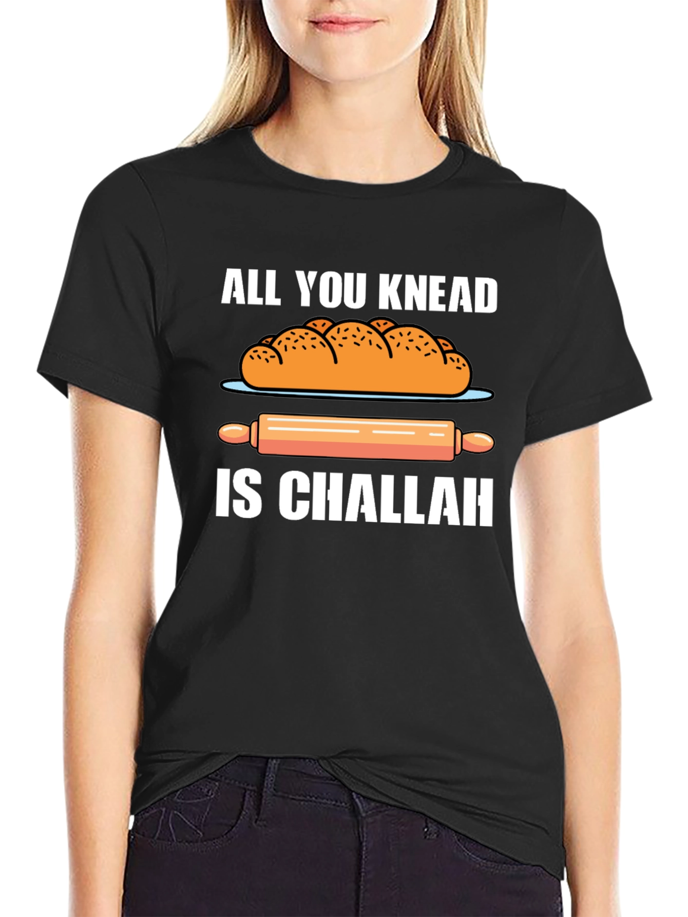 Knead Challah T-Shirt: Funny Bakers Tee