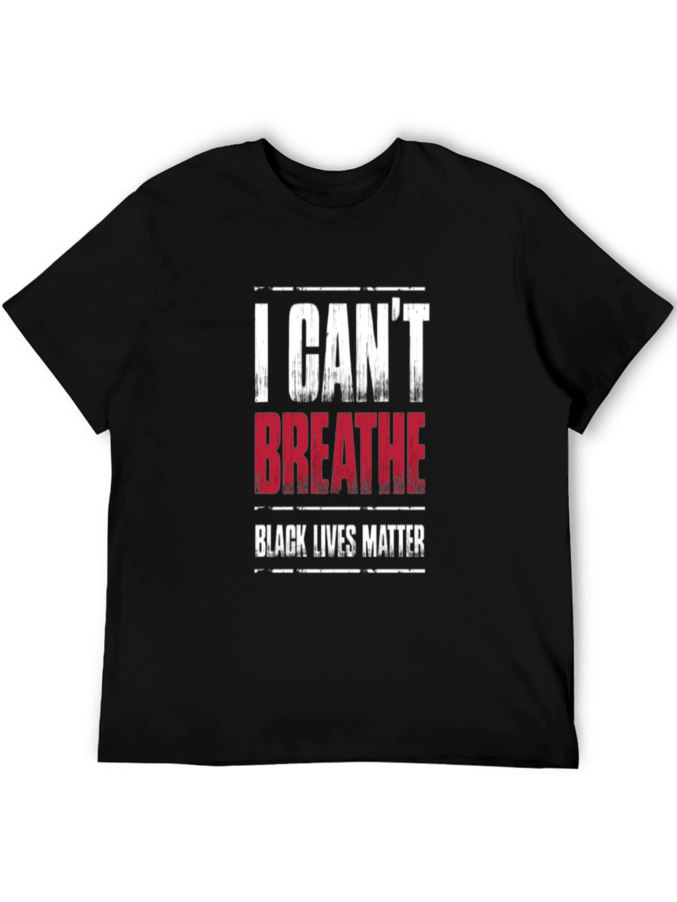 I Cant Breathe Black Lives Matter Graphic T-Shirt