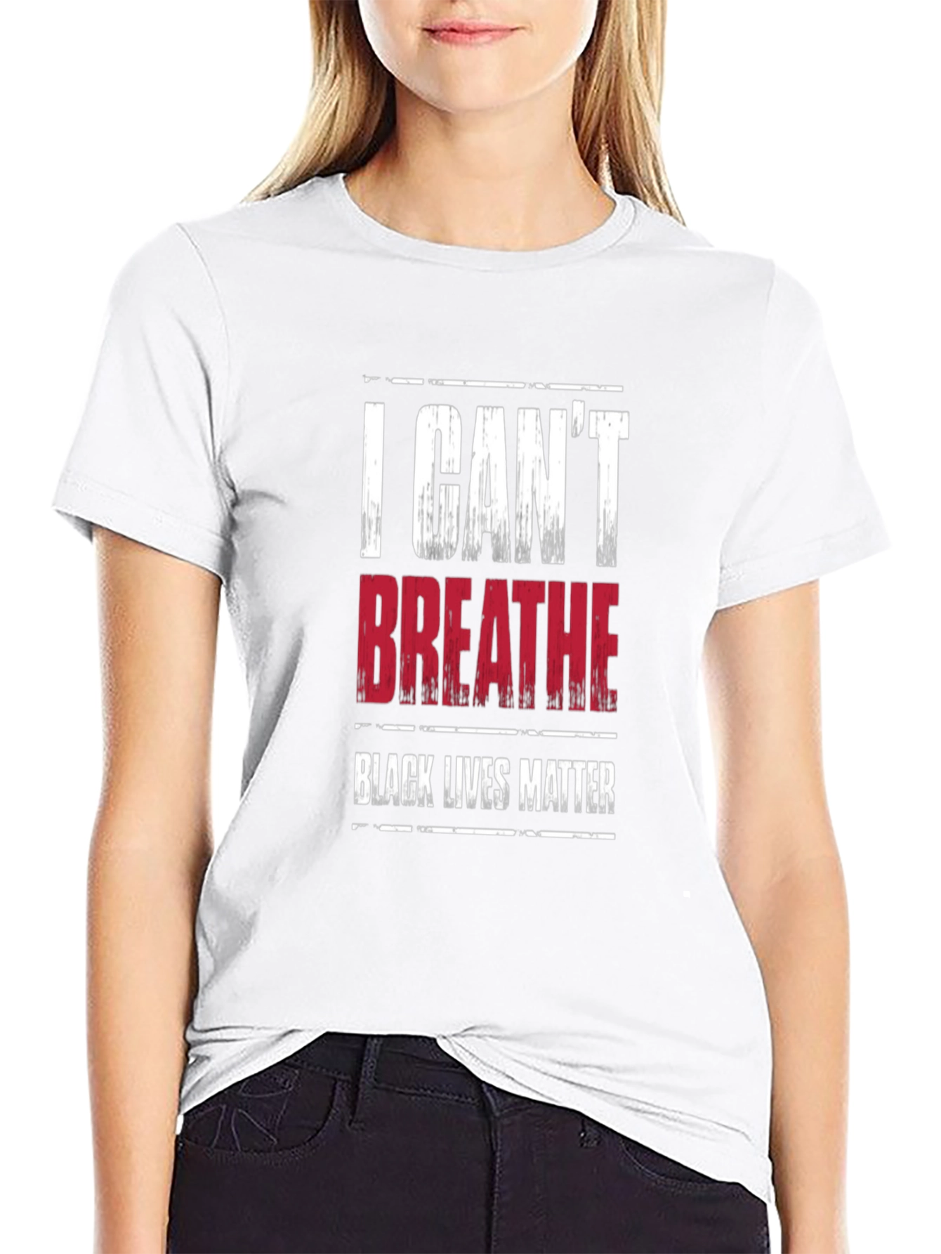 I Cant Breathe Black Lives Matter Graphic T-Shirt