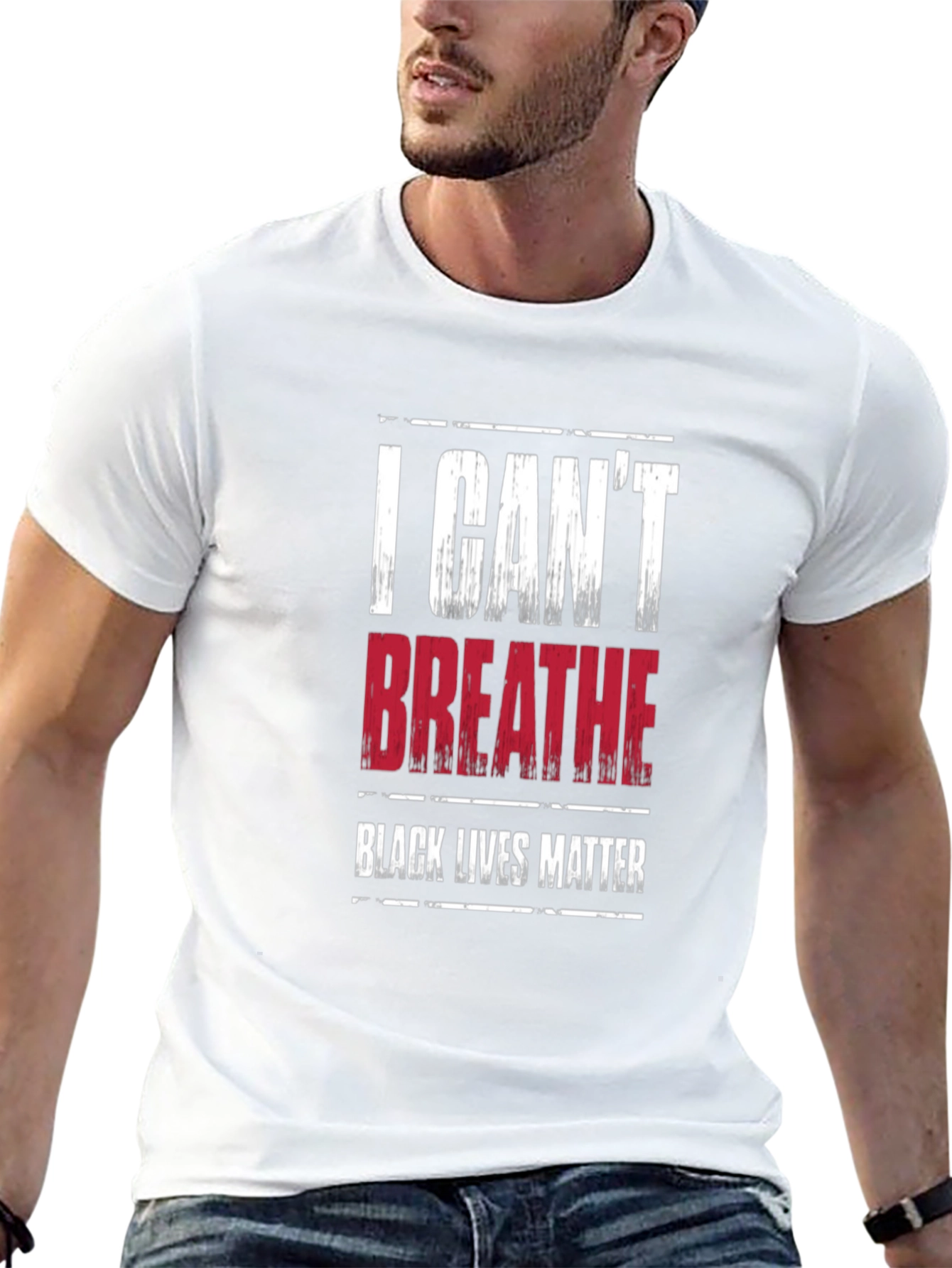 I Cant Breathe Black Lives Matter Graphic T-Shirt