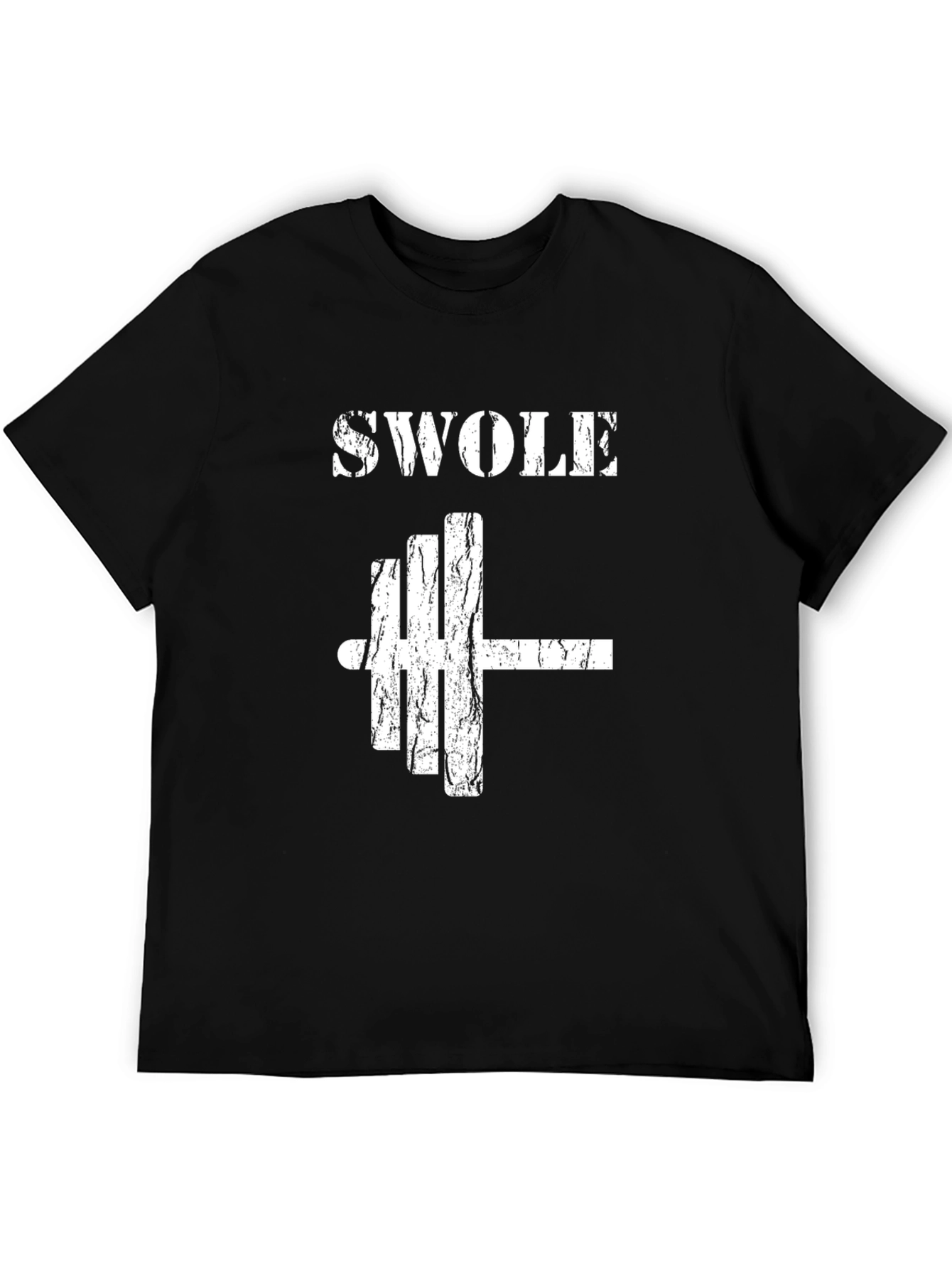 Swole Weightlifting Gym T-Shirt - Black