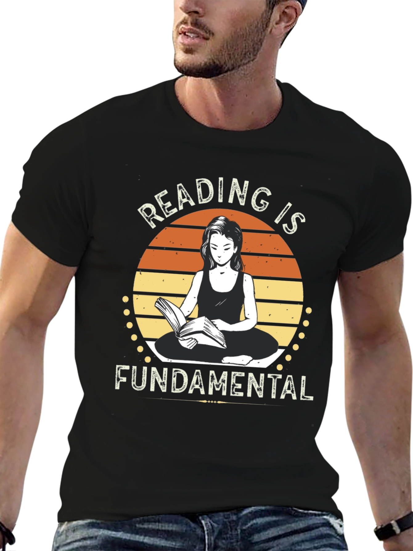Reading is Fundamental Black Graphic Tee