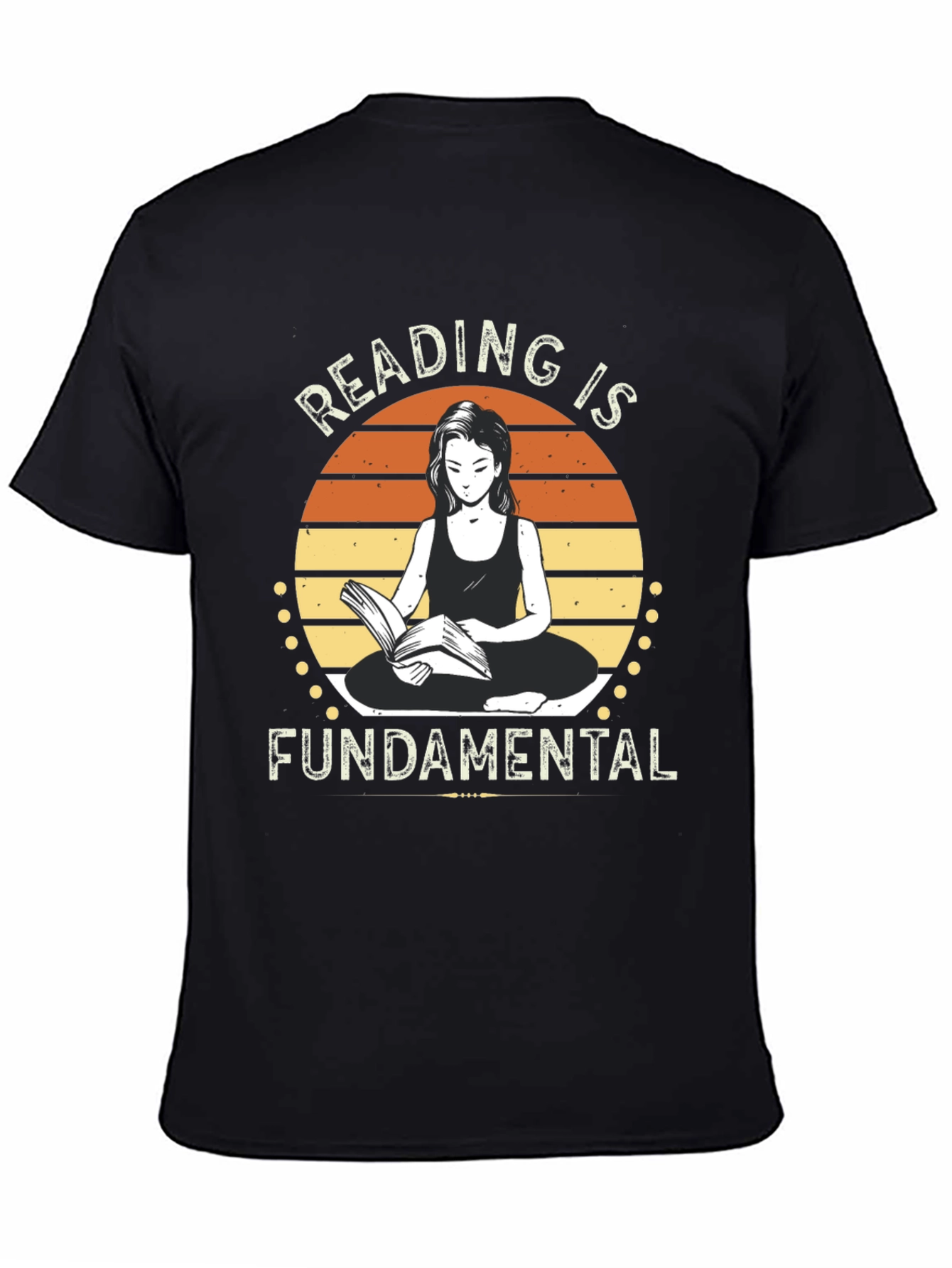 Reading is Fundamental Black Graphic Tee