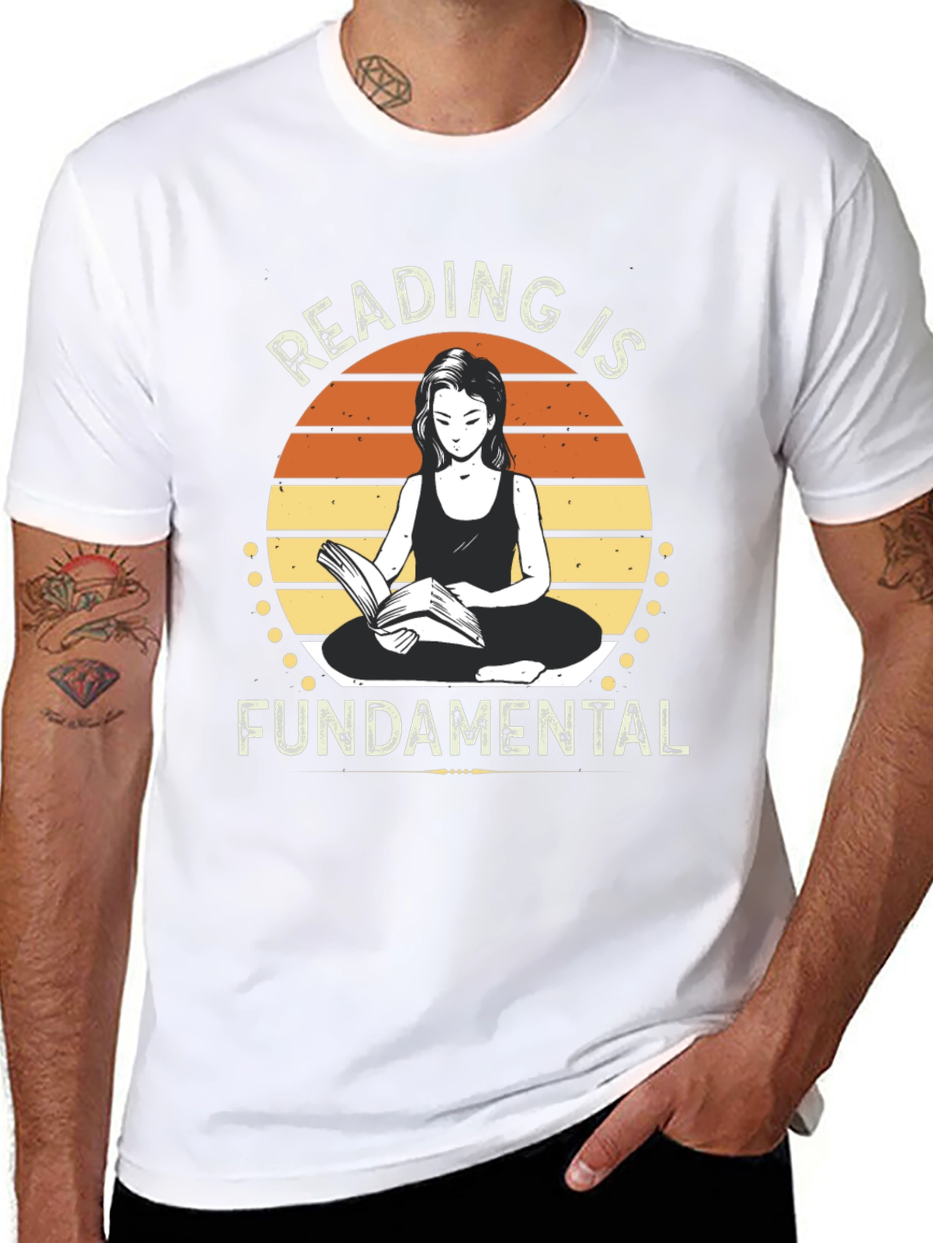 Reading is Fundamental Black Graphic Tee