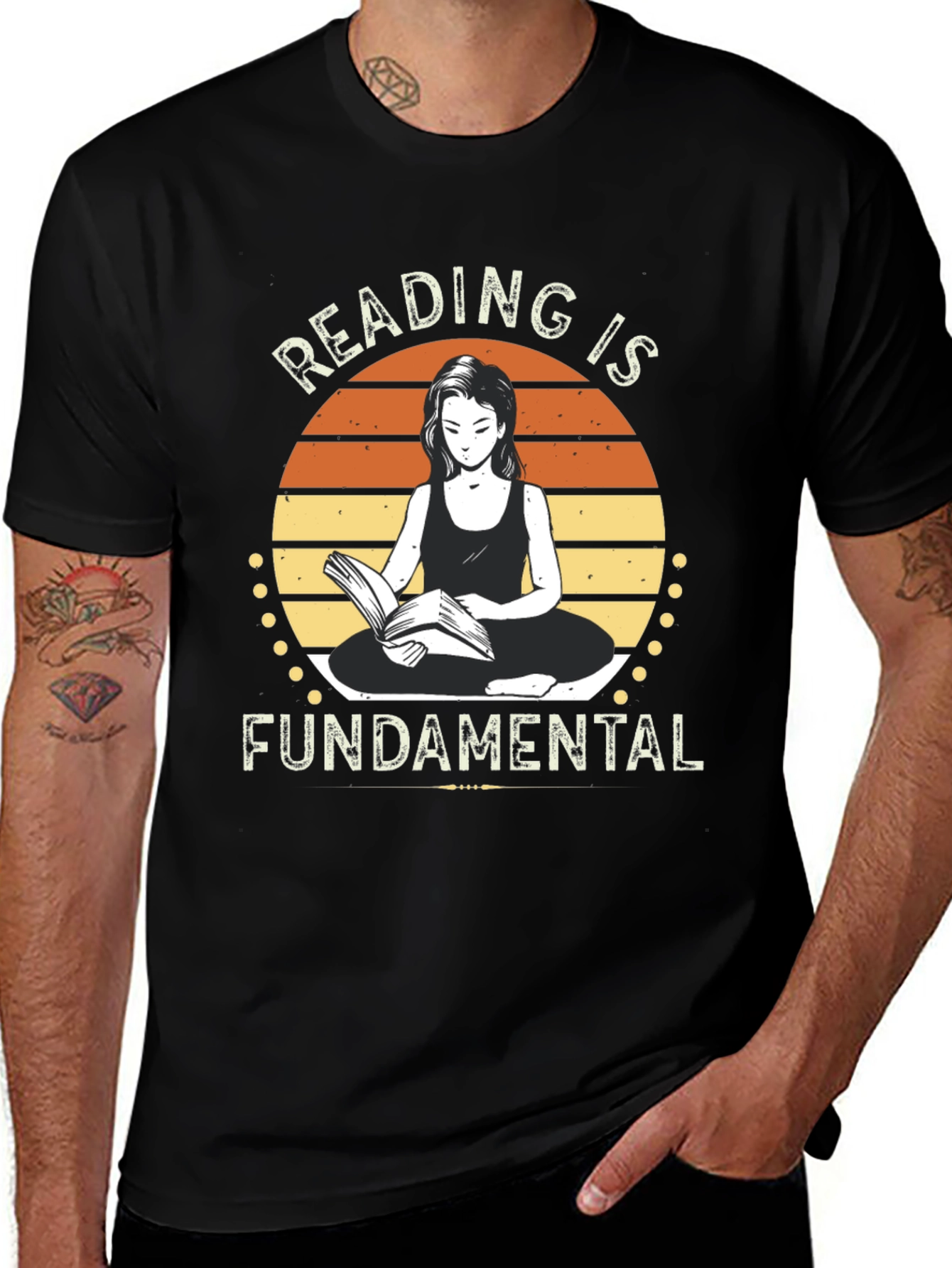 Reading is Fundamental Black Graphic Tee