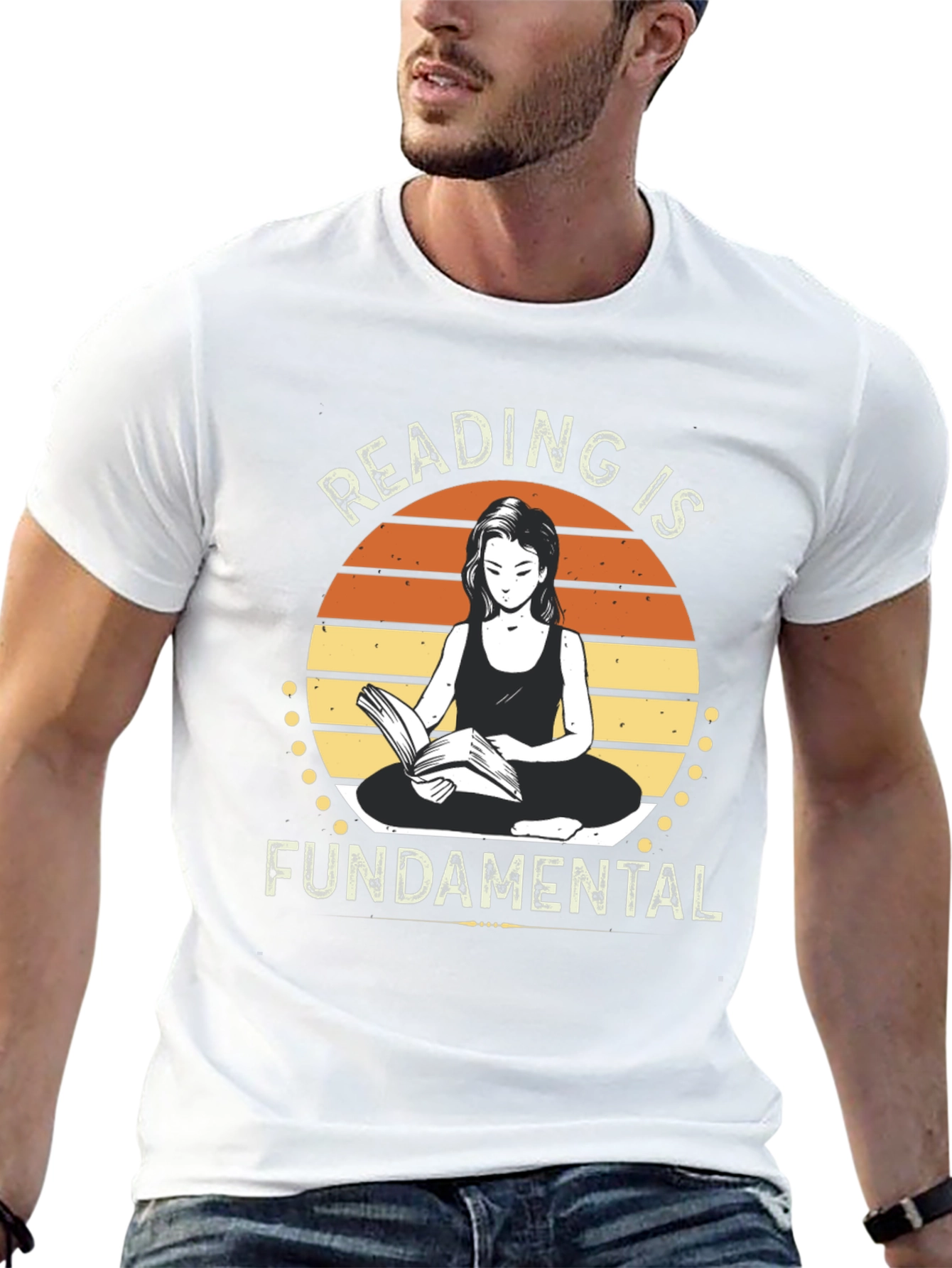 Reading is Fundamental Black Graphic Tee