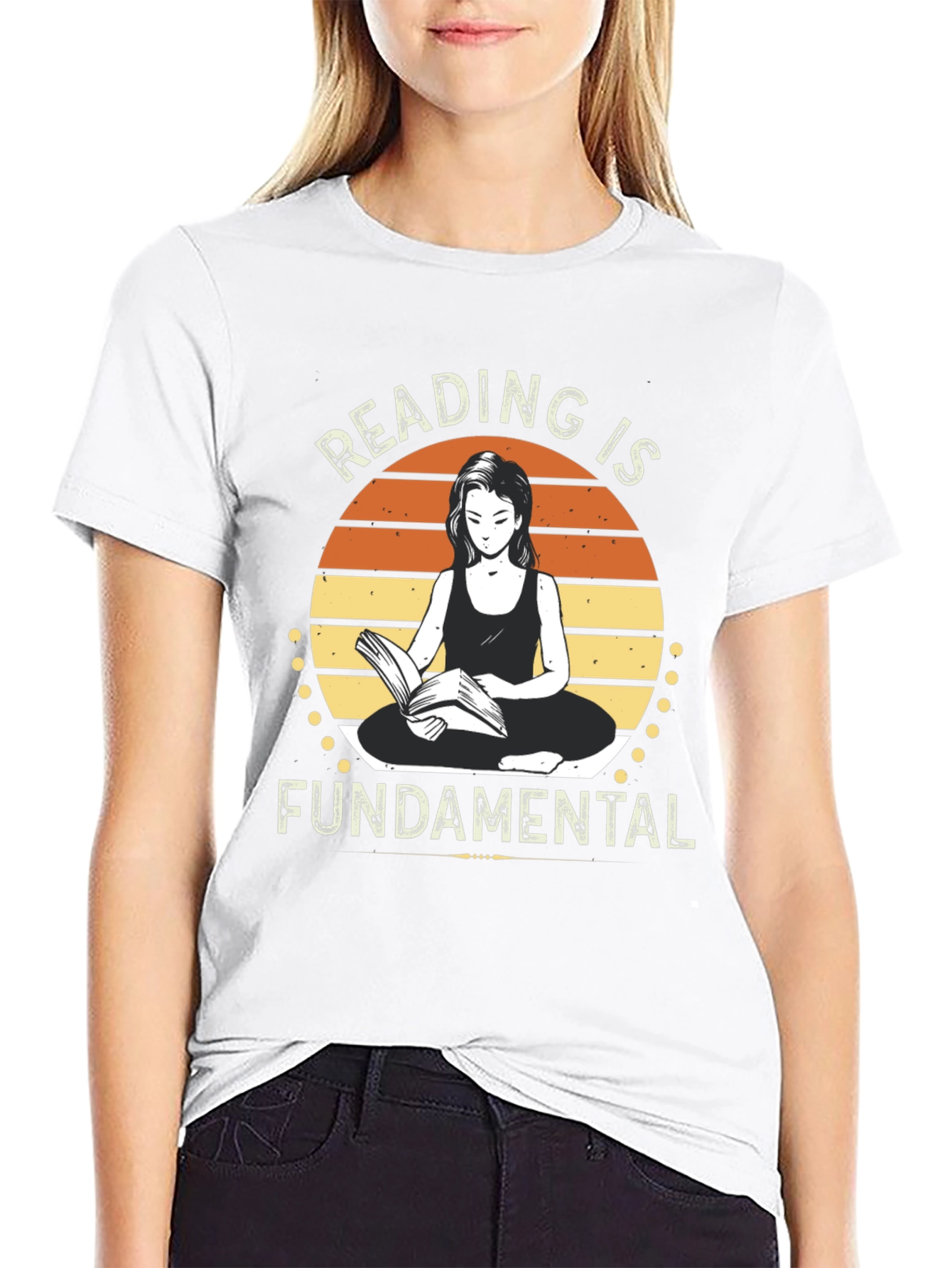 Reading is Fundamental Black Graphic Tee