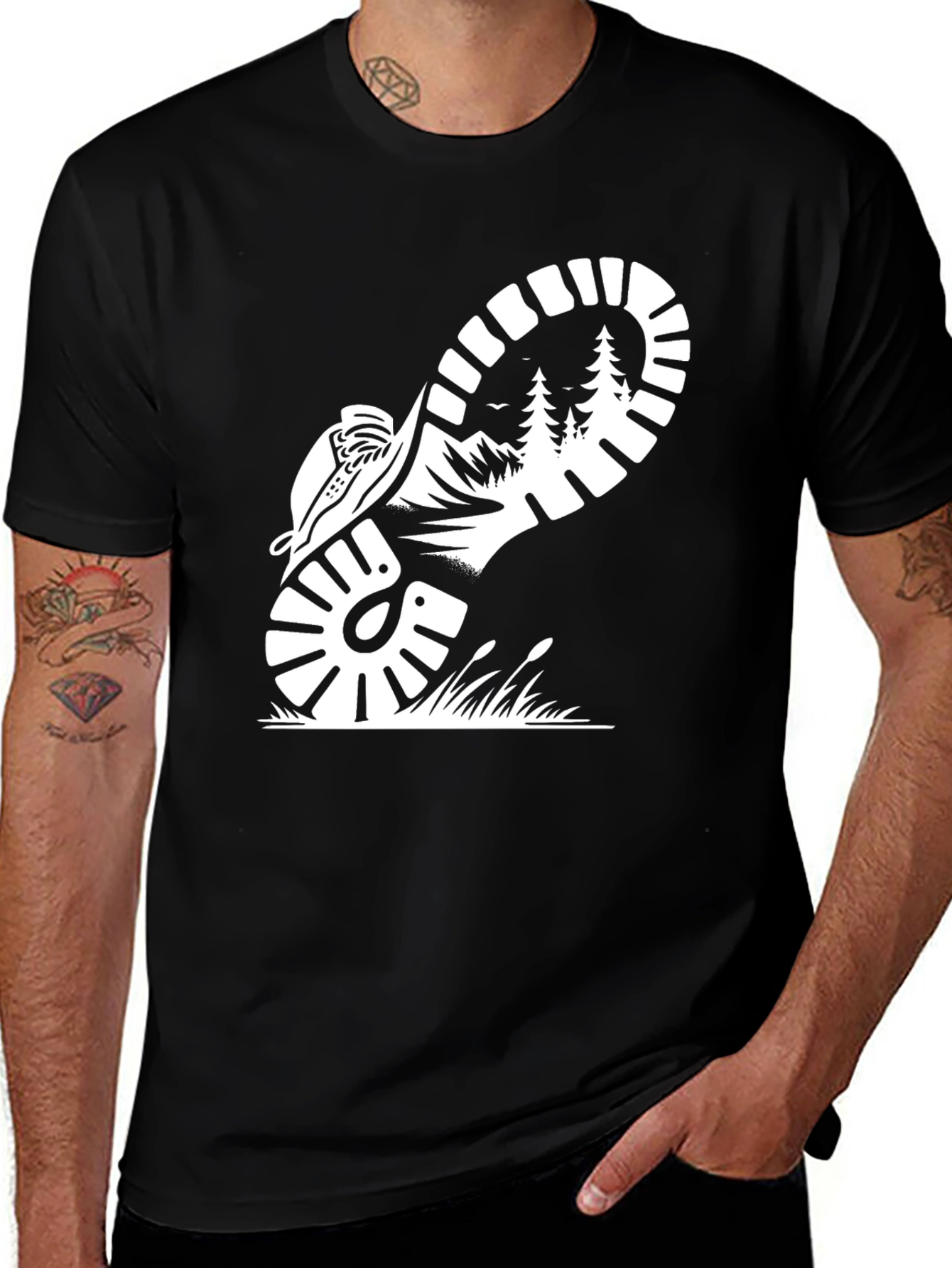 Hiking Adventure Black T-Shirt