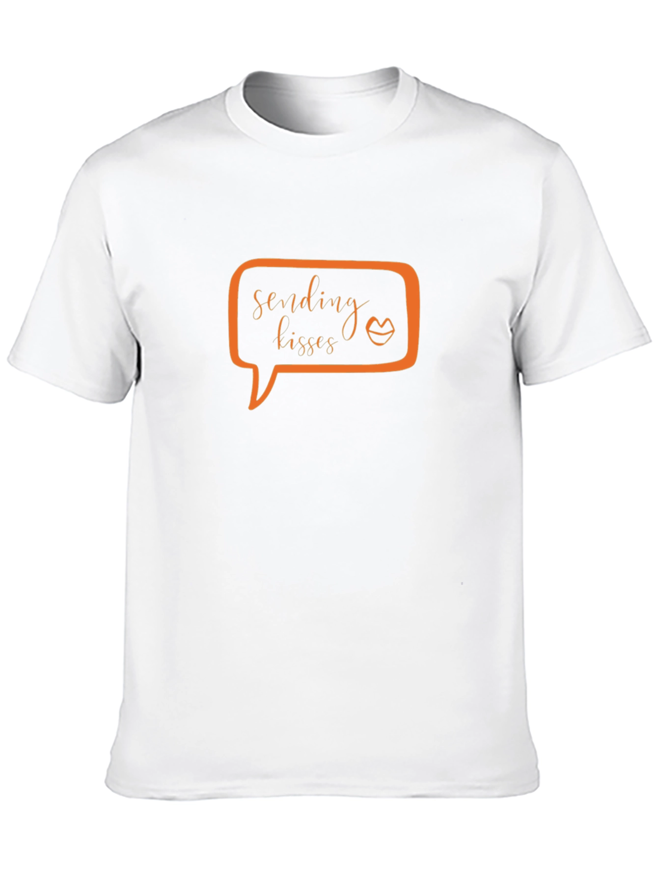 Sending Kisses Graphic Tee - Soft Cotton Black T-Shirt