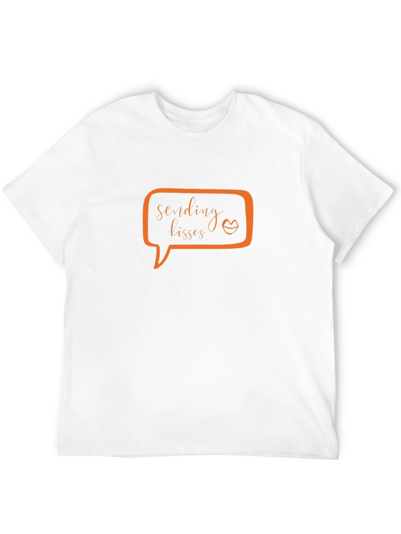 Sending Kisses Graphic Tee - Soft Cotton Black T-Shirt