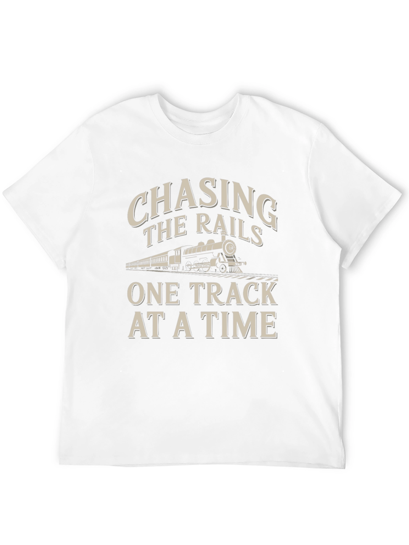 Chasing The Rails Train Graphic Tee